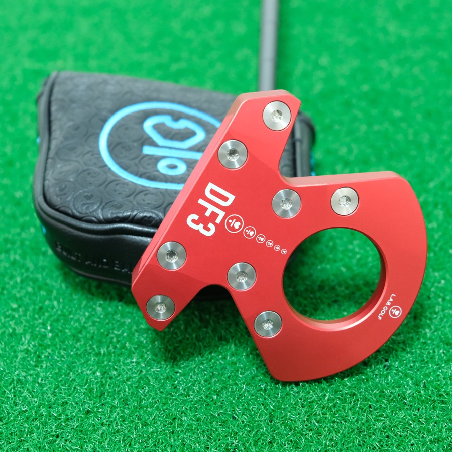LAB GOLF DF3 RED PUTTER L.A.B. GOLF 35 INCH PUTTER 35" 69* LIE STEEL SHAFT + HEADCOVER