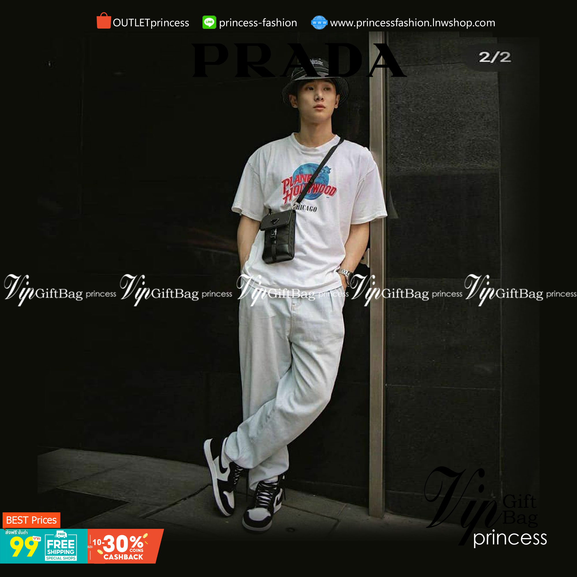 VIP Prada crossbody nylon bag PRADA Re-Nylon and Saffiano leather smartphone case เป็นรุ่นที่ถามหากันเยอะมากๆ งานสวยมาก ทำจากผ้าnylonพิเศษ กันน้ำได้ระดับนึงเลยค่ะ สลับหนังแท้ ใช้ได้ทั้งชาย-หญิง จะ Cross body คาดเอว หรือคล้องกับหูกางเกงชิคๆ ก็เท่มากเลยค่าา