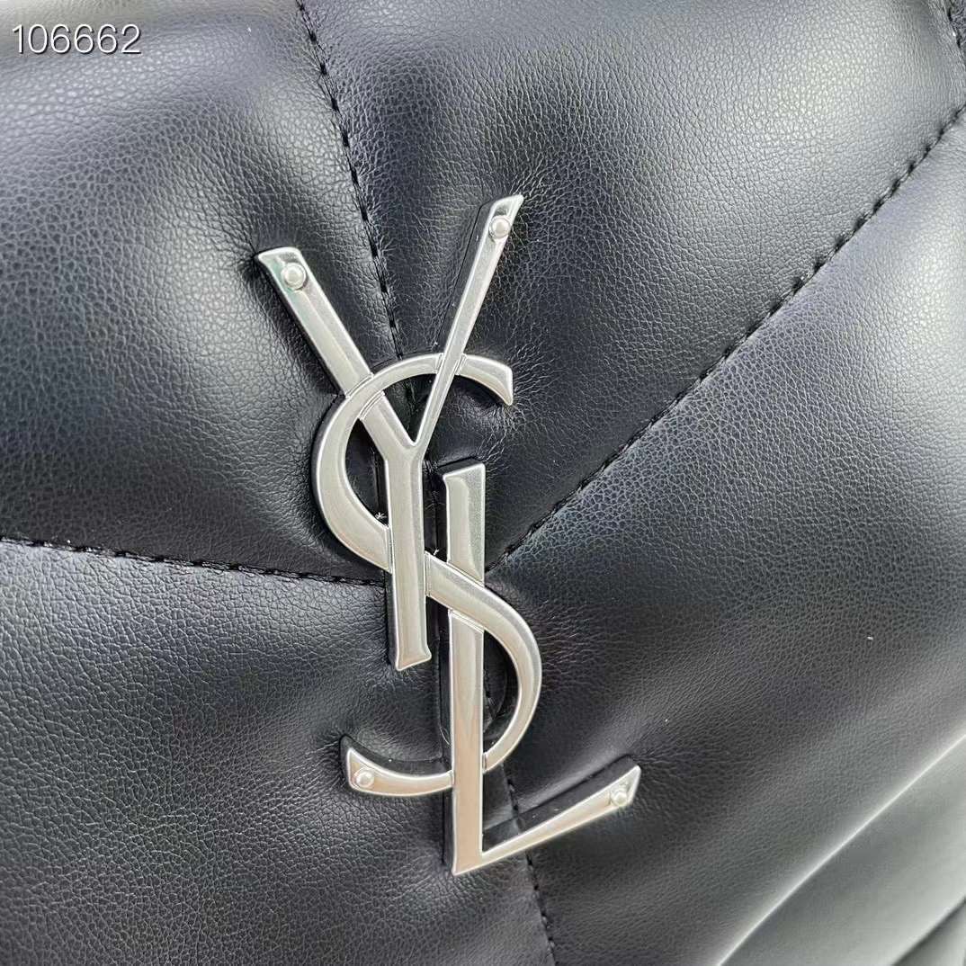 YSL YSL PUFFER SMALL IN NAPPA LEATHER 28cm กระเป๋าสะพาย เกรดหนังสวยเต็มใบ เกรดออริ 1:1 ใช้งานต่างประเทศได้