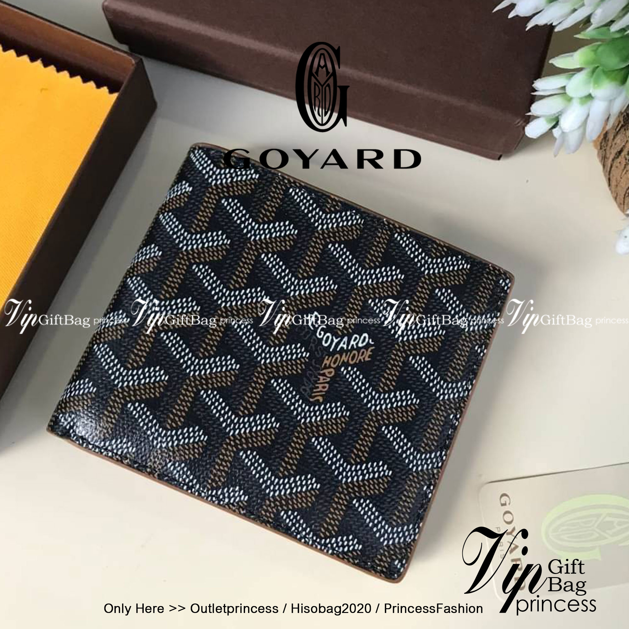 หนังแท้ GOYARD WALLET / GOYARD Victoire Bifold Wallet พร้อมส่งที่ไทย กระเป๋าสตางค์ผู้ชายใบสั้น พร้อมส่ง 6 สี พร้อมกล่องแบรนด์สวยหรูน่าใช้มากค่ะ อีกรุ่นที่ยอดขายไม่เคยตก 🤑🤑 ใบจริงดูผู้ดี ดูแพง!! ภายในมีช่องใส่บัตรได้เยอะ ใส่ธนบัตรได้ทุกใบ ห