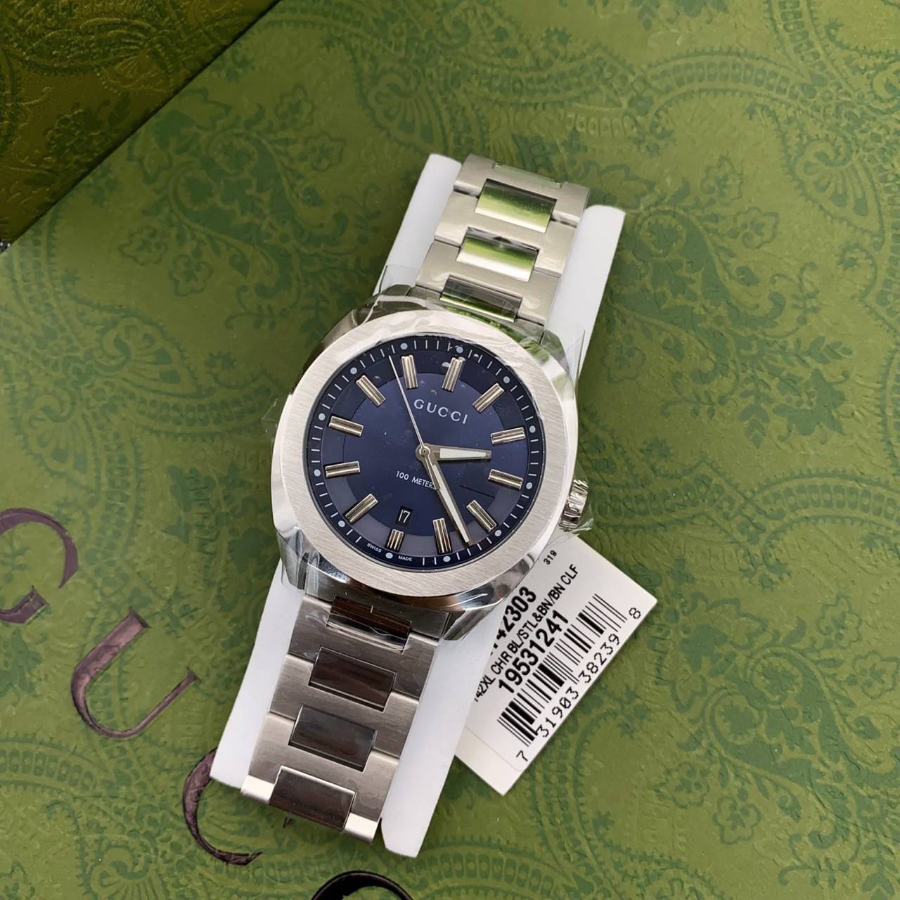 สลับแท้ เกรดเทพ นาฬิกากุชชี่ ROLEX WATCH grad original +box full set Size 41mm