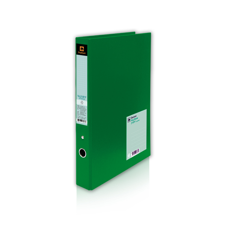 แฟ้ม 2 ห่วง F4 สัน 1 นิ้ว #210PF ตราช้าง ปกPP