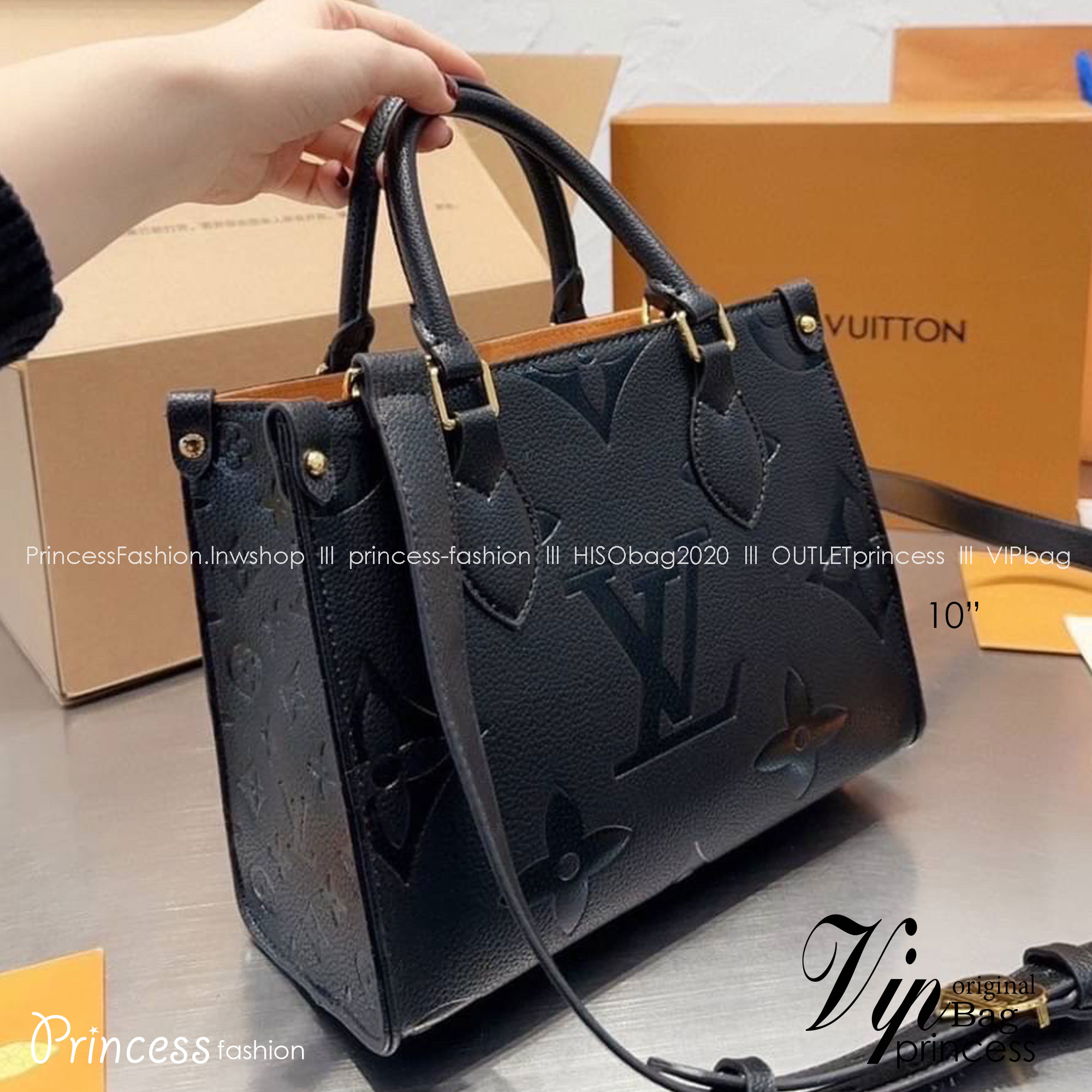 LV OnTheGo Leather Handbag / LV Tote Crossbody Bag กระเป๋าทรงโท้ทที่ใครเห็นต้องเป็นคลั่งรัก ดีไซน์คลาสสิค ผู้ดี หรูหรา โทนสีใช้งานง่าย ได้ทุกลุค ทุกสไตล์