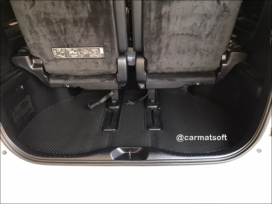 พรมกระดุมเม็ดเล็กรีดขอบTOYOTA ALPHARD ปี2016-20 สีดำ สวยงาม ทนทาน เข้ารูป เต็มคัน