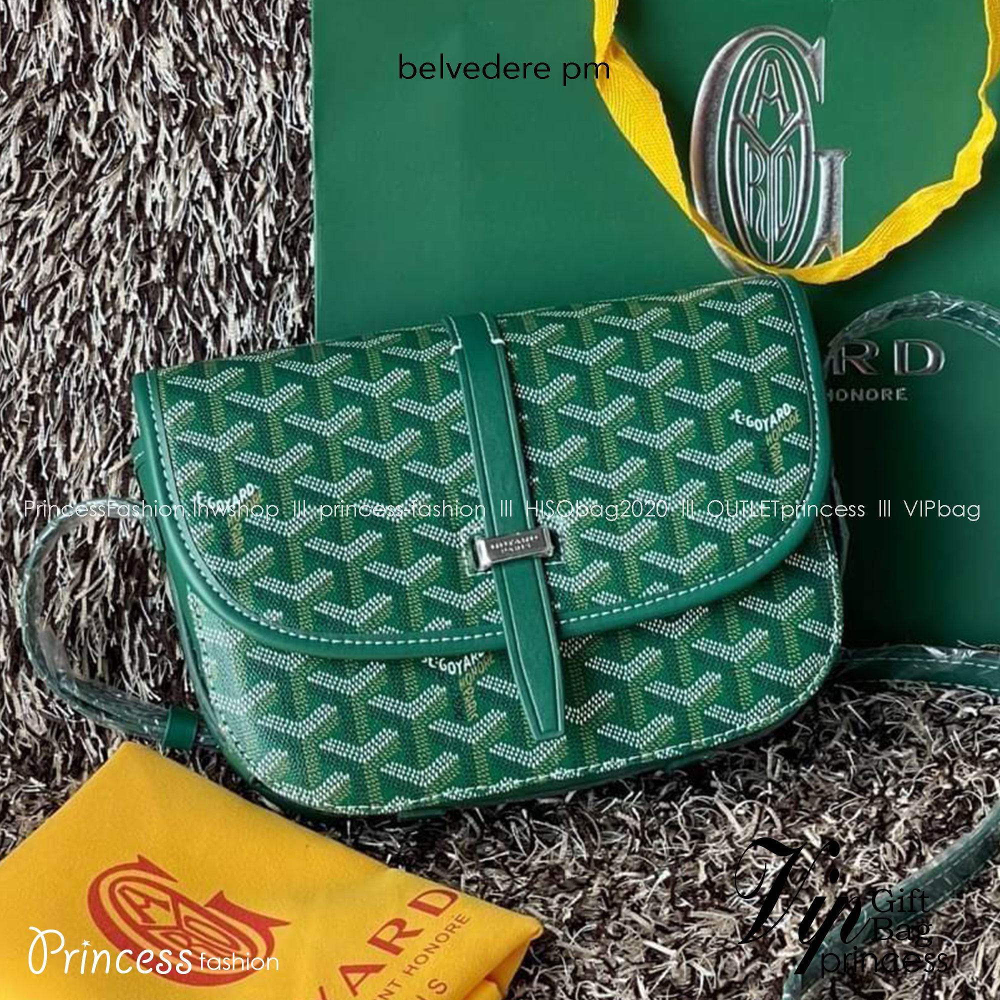 Goyard belvedere pm แบรนด์ดังจากฝรั่งเศส เรัยบหรูแต่ดูสง่า สะดุดตาด้วยลายเฉพาะตัว วัสดุที่นำมาตัดเย็บกระเป๋าเป็นวัสดุผ้าใบ