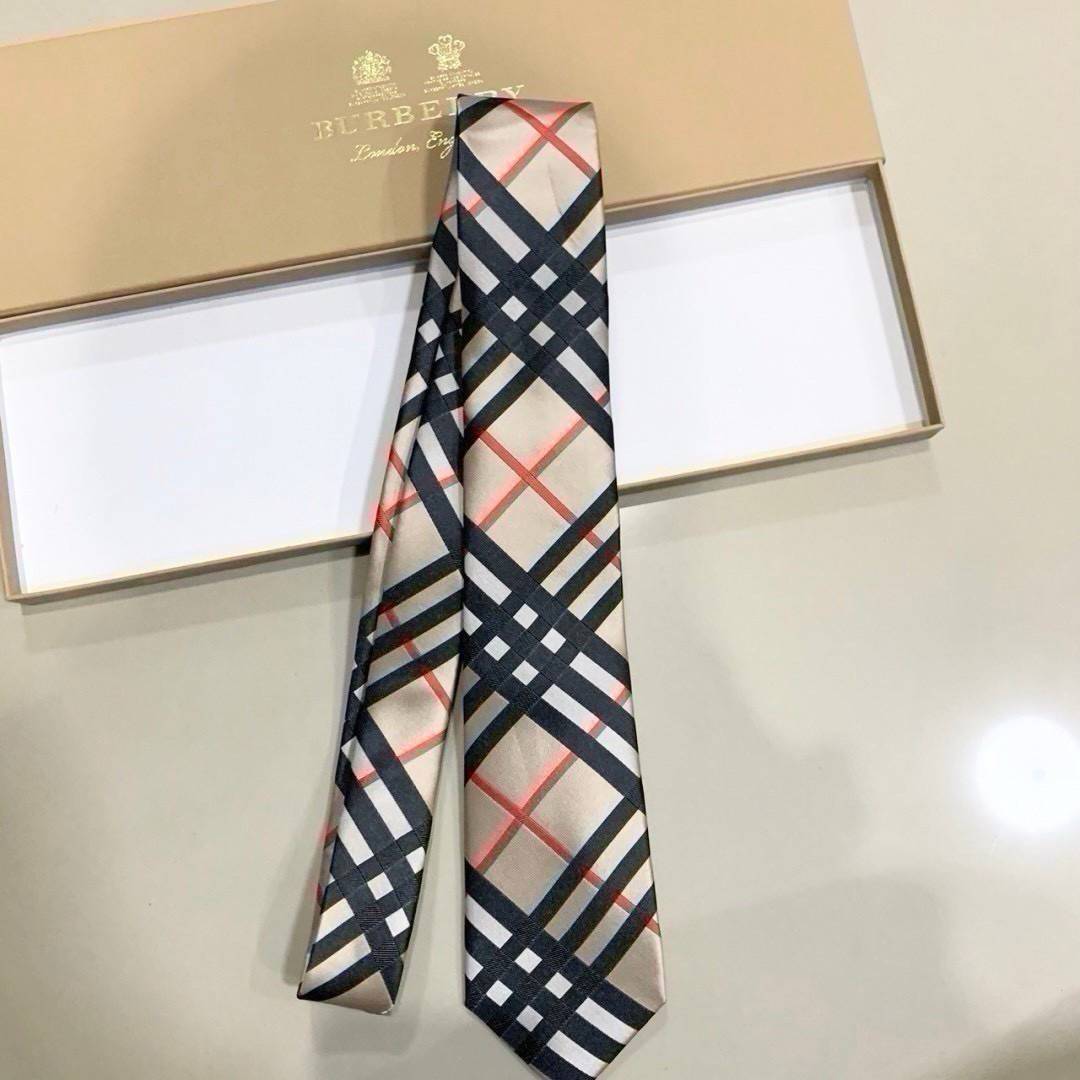 TOP ORI | BURBERRY NECKTIE THE BEST QUALITY Check Silk Tie เกรดเทียบแท้เทพดีสุด เนคไทแบรนด์เนมเบอร์เบอรี่ ผ้าไหมอิตาลี่ทอละเอียด