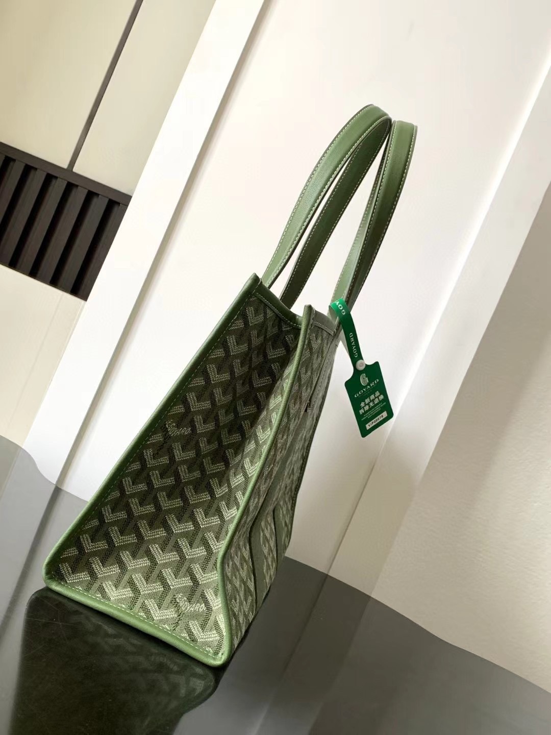 GOYARD Villette Jacquard Tote Bag PM กระเป๋าทรงโท้ทใบใหญ่ หนังแท้สวยเนี๊ยบ เกรดท็อปออริ สลับแท้ 1:1 เกรดดีสุด ใช้ต่างประเทศได้ ผ่านทุก ตม.