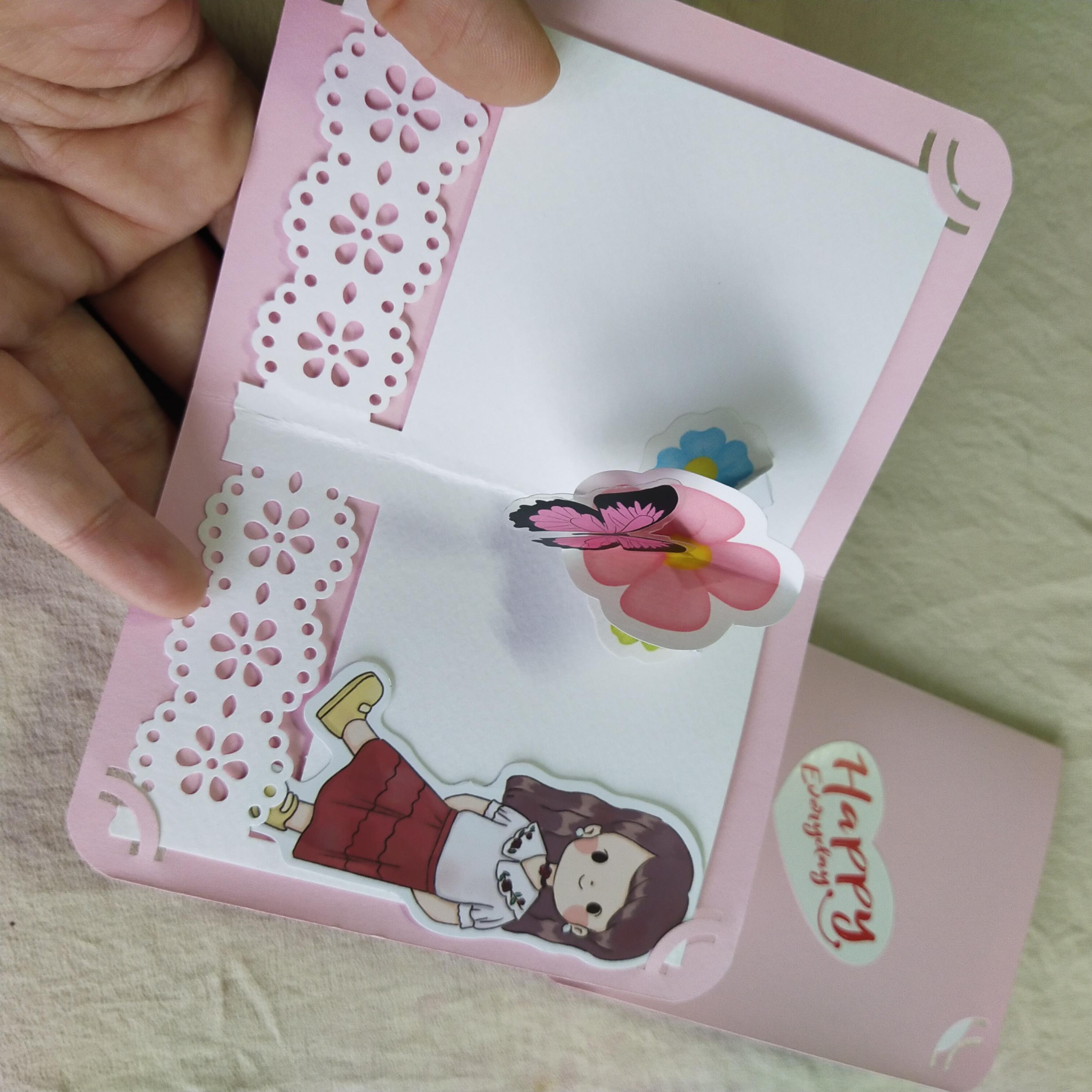 การ์ดป๊อปอัพ การ์ตูน ญ / ช