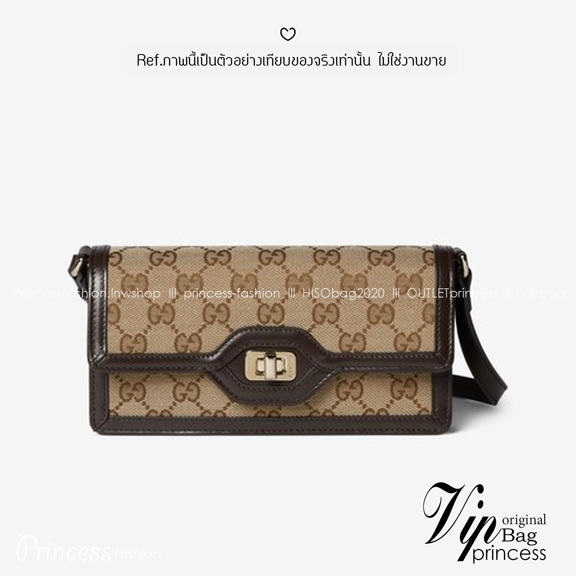 GUCCI Luce Mini Crossbody GG Canvas Bag กระเป๋าสะพายดีไซน์วินเทจ รุ่นฮิตในตำนาน ดีไซน์ร่วมสมัยสวยเรียบหรู สะพายง่ายไม่เจ็บไหล่ รูปทรงดีไซน์ร่วมสมัย