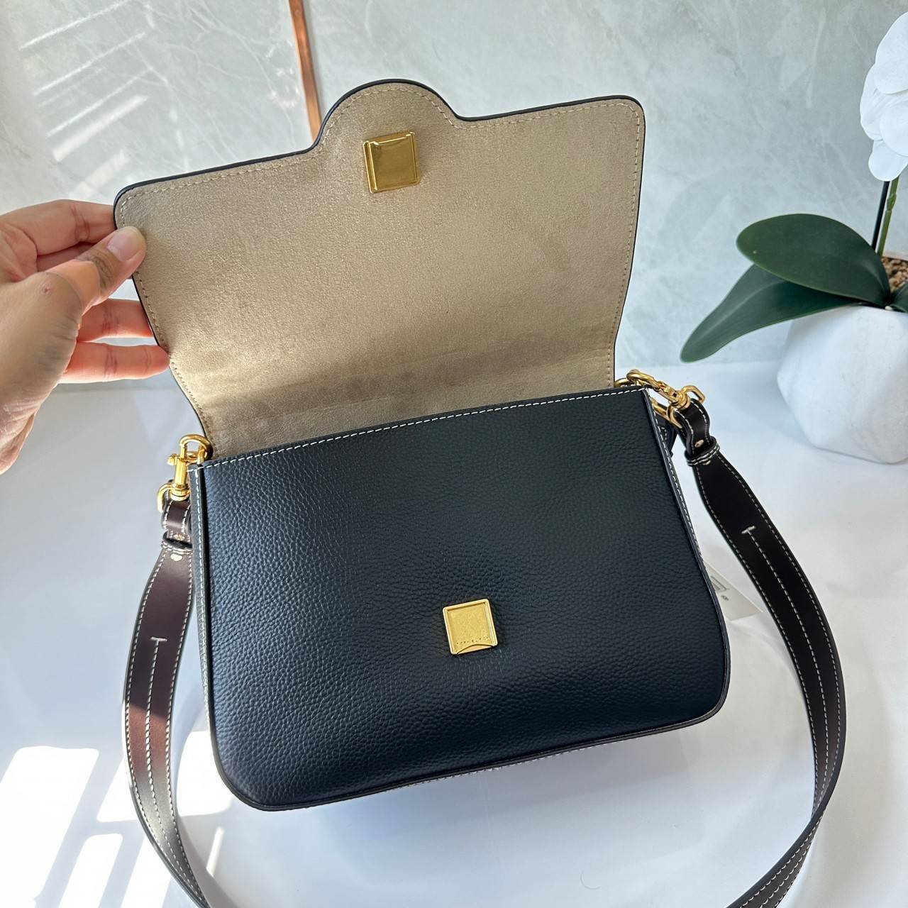 พร้อมส่ง 2 สี TORY BURCH FELIX CONVERTIBLE SHOULDER BAG กระเป๋าสะพาย เกรดท็อปออริ เกรดดีสุด สลับแท้ 1:1