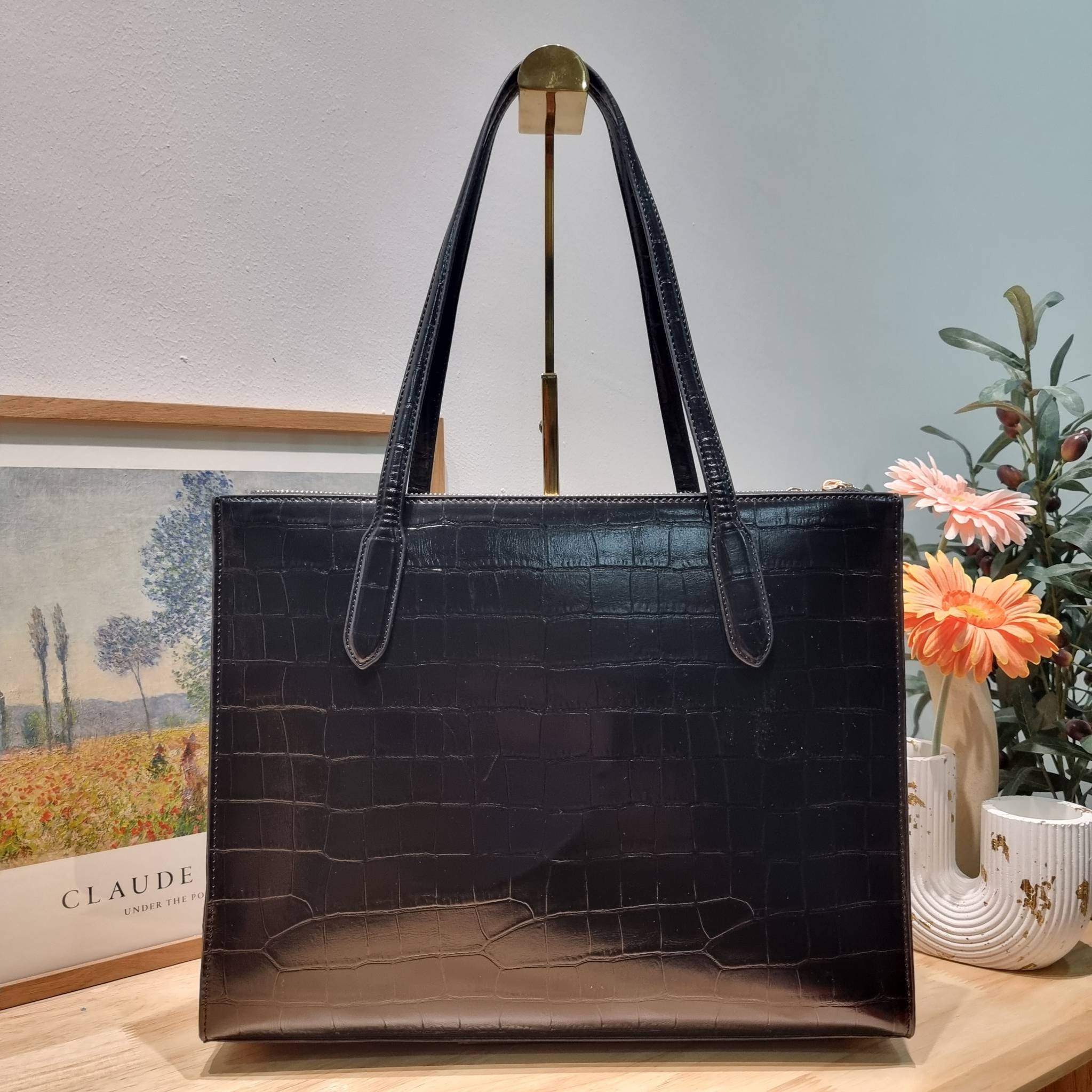 COACH NINA CARRYALL CL654 / COACH Nina Tote Bag พร้อมส่ง 2 สี กระเป๋าโท้ทสะพายไหล่ ใบใหญ่ คอลเลคชั่นใหม่ ตอบโจทย์คนที่ชอบใส่ของเยอะๆได้อย่างดี ดีไซน์รูปทรงคลาสสิค เรียบหรู