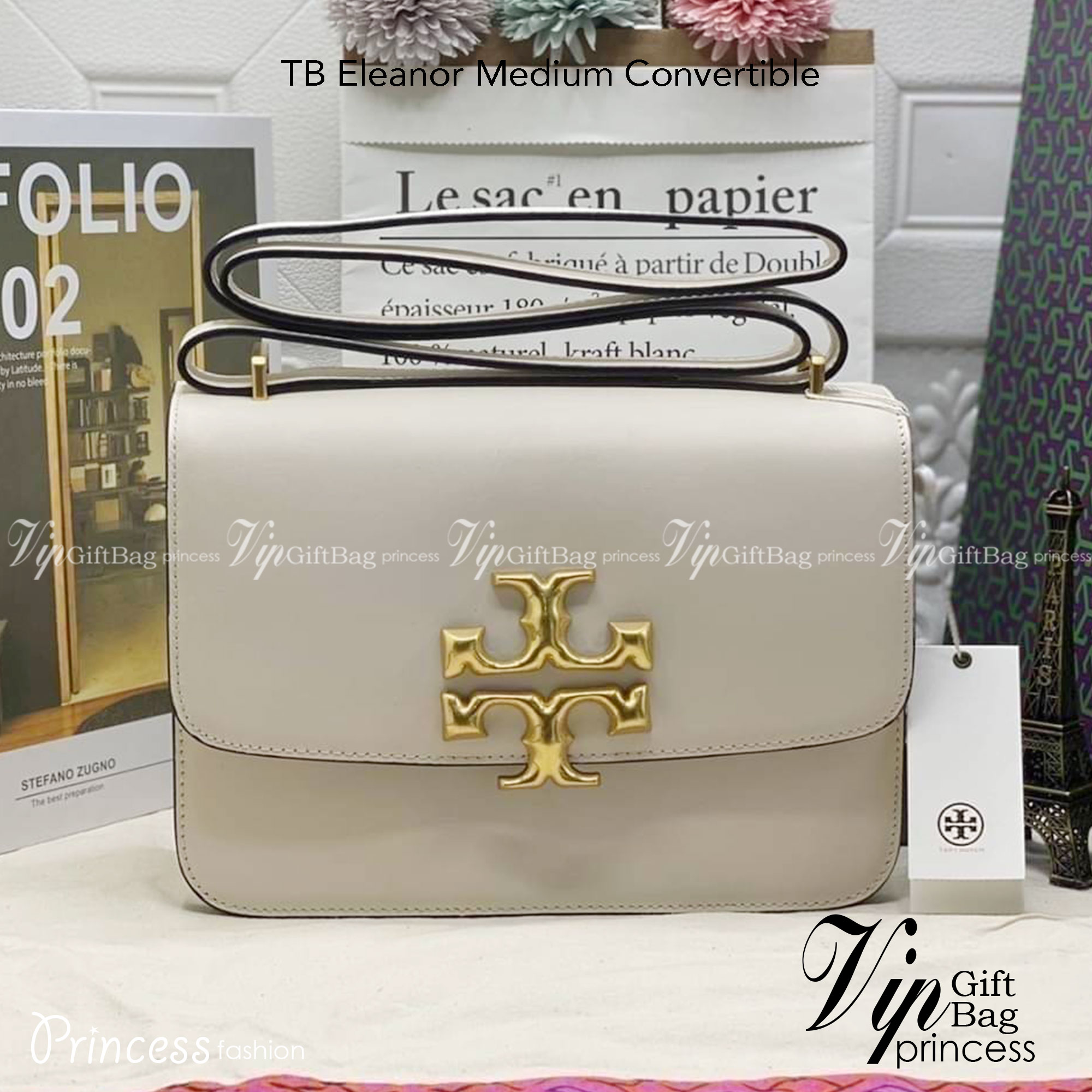Tory Burch 75003 Eleanor Medium Convertible Shoulder Bag พร้อมส่งที่ไทย อีกรุ่นที่น่าครอบครองมากๆค่ะ กระเป๋าสะพายข้างและทบสายเป็นคล้องไหล่ได้ หนังแท้ชั้นดี ใช้ได้กับทุกๆโอกาส ห้ามพลาด ก่อนหมดนะคะ!!