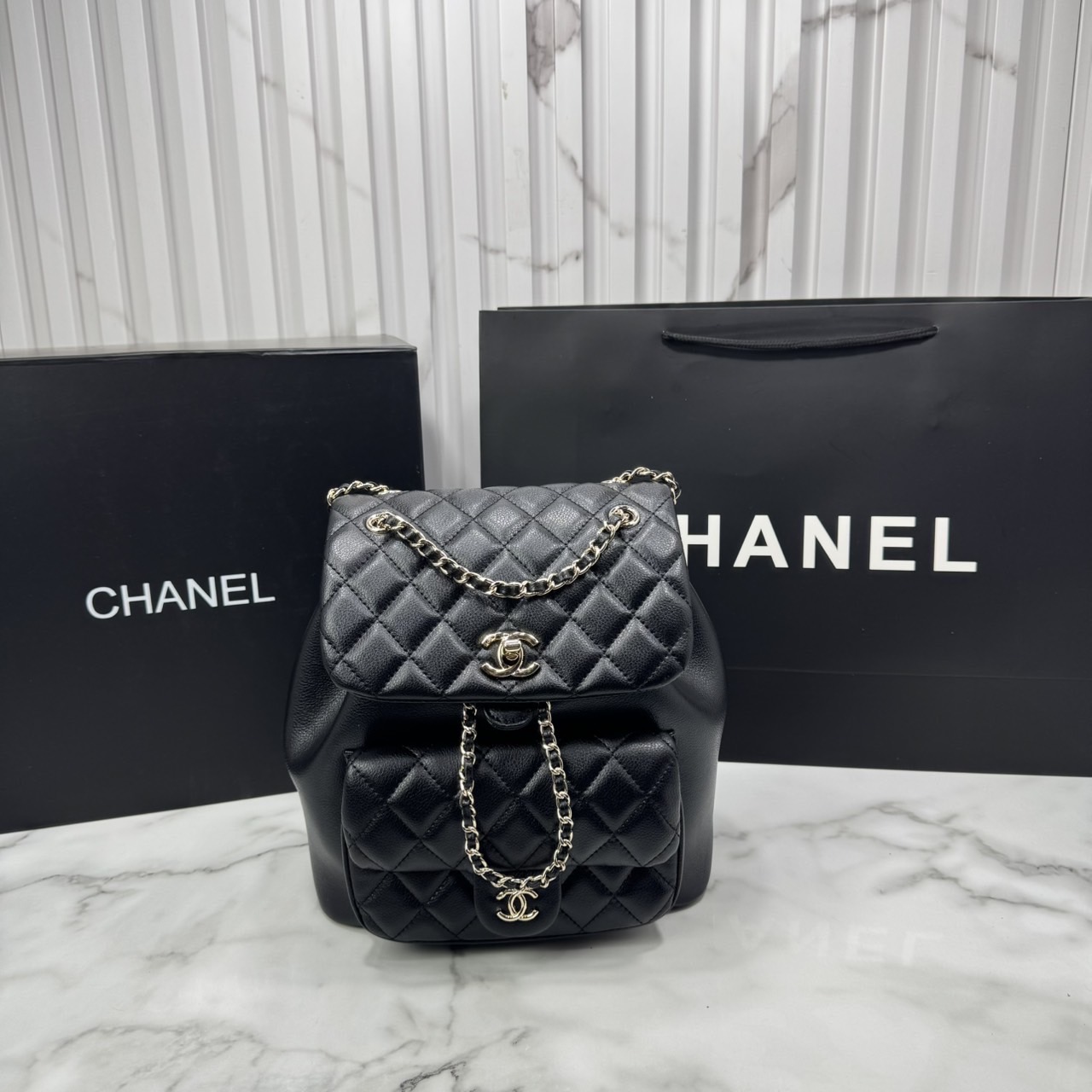 ORI หนังแท้ | Chanel Duma Backpack กระเป๋าเป้ไซส์มินิ น่ารักน่าใช้สุดๆ ไอเท็มยอดฮิต รูปทรงทันสมัย ดีเทลความสวยมากมาย