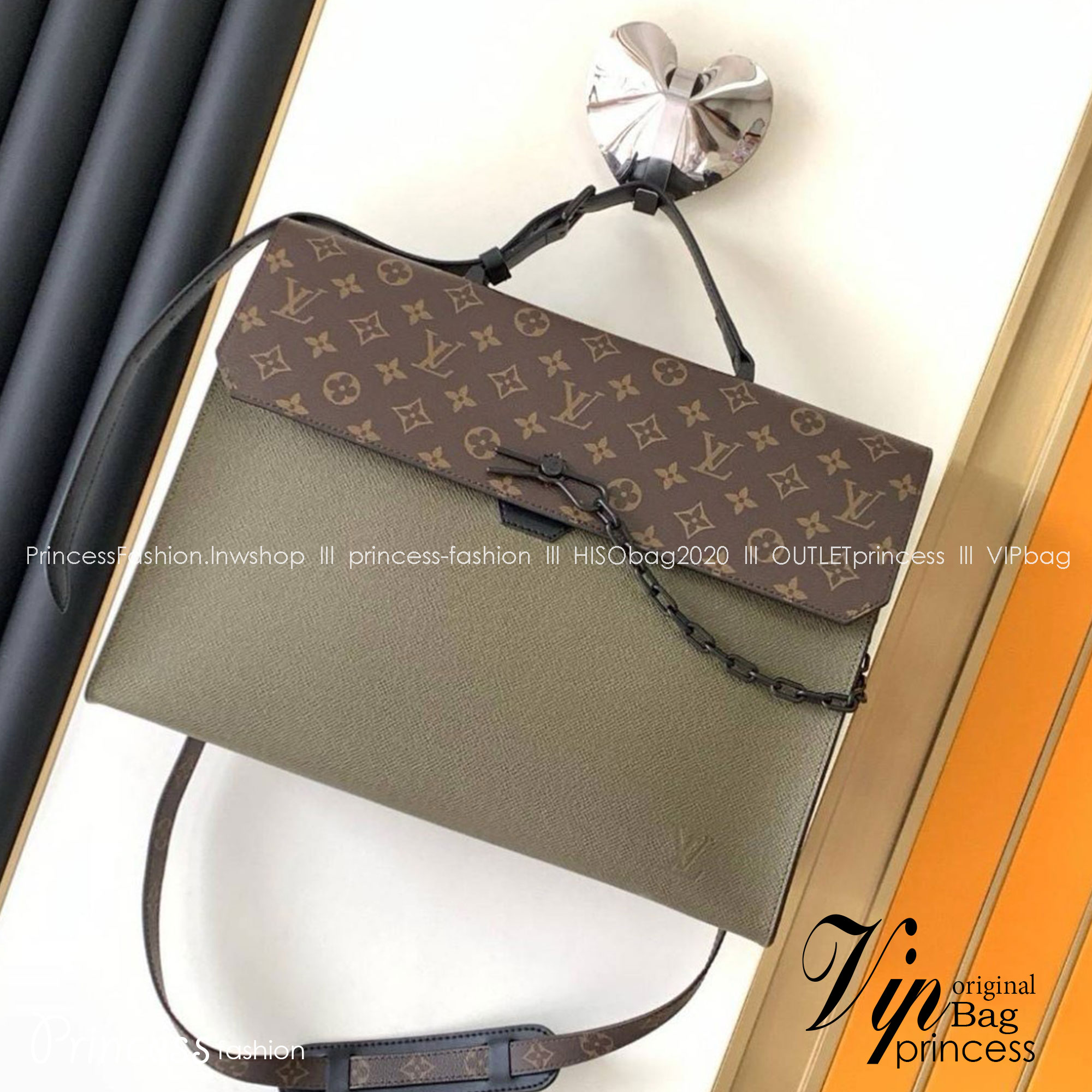 LV Robusto Briefcase Monogram กระเป๋าอเนกประสงค์ ทรงโท้ท หนังแท้ เกรดทออริ ท็อป วีไอพี เกรดดีสุด 1:1 ใช้งานต่างประเทศได้