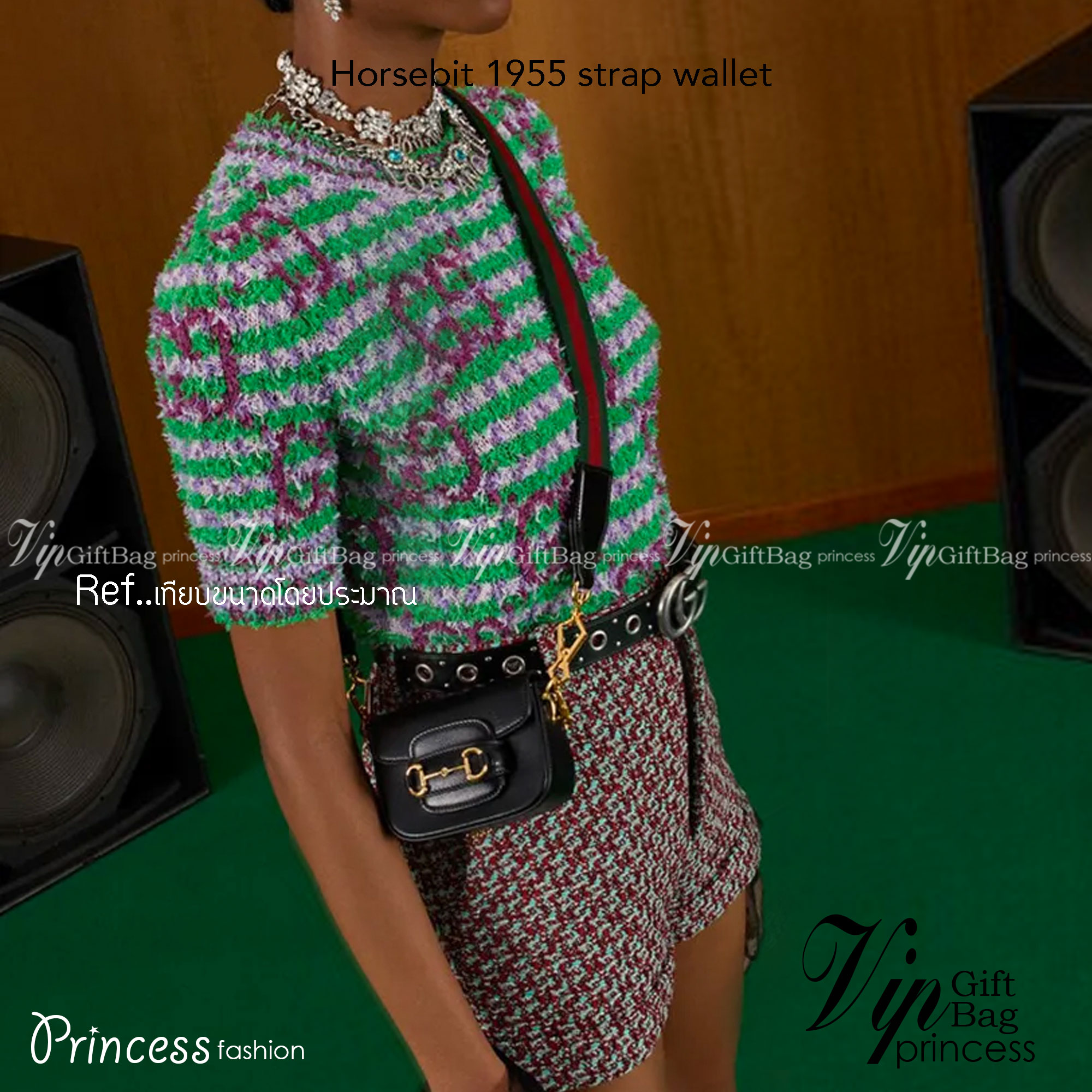 GUCCI Horsebit 1955 strap wallet พร้อมส่ง! กระเป๋าไซส์มินิน่ารัก มี 5 สีให้เลือก สายสะพายถอดได้ เลื่อนปรับระดับได้ เป็นอีกรุ่นที่น่าใช้มากๆ สินค้าแนะนำ