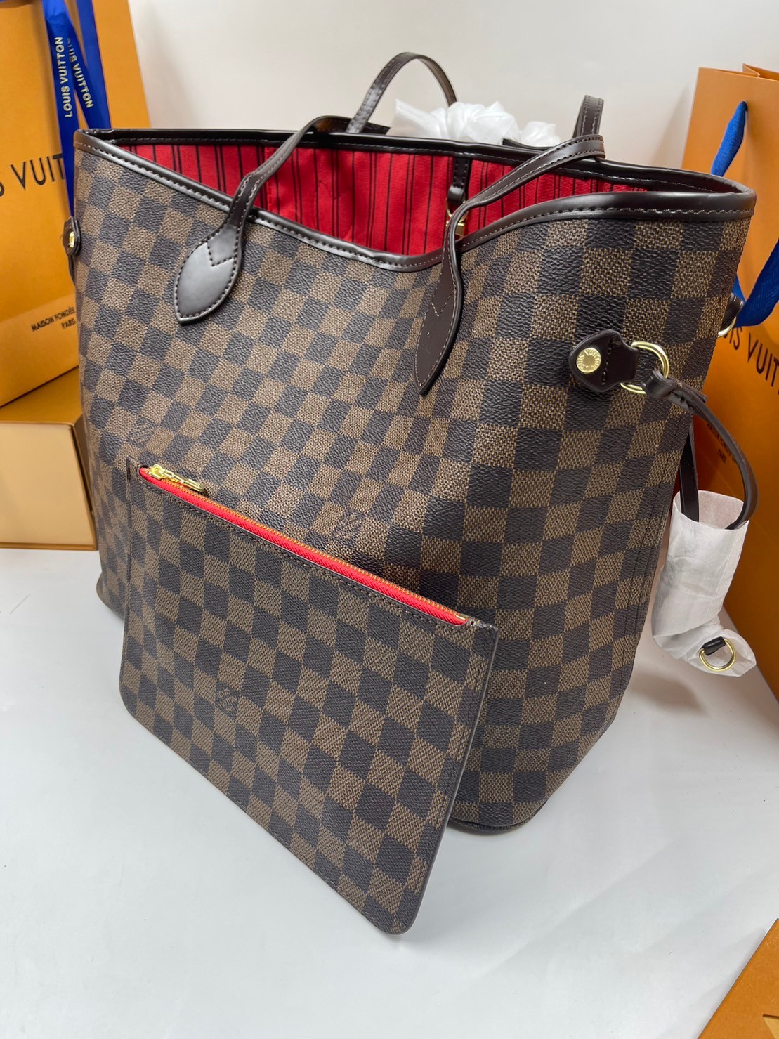 LV Neverfull GM Monogram 36cm / LV Shopping Bag พร้อมส่ง 4 สี **สินค้าเกรดออริจินอล 1:1 สลับแท้ ใช้งานต่างประเทศได้ งานสวยตามรูป ภาพถ่ายจากงานขายจริง