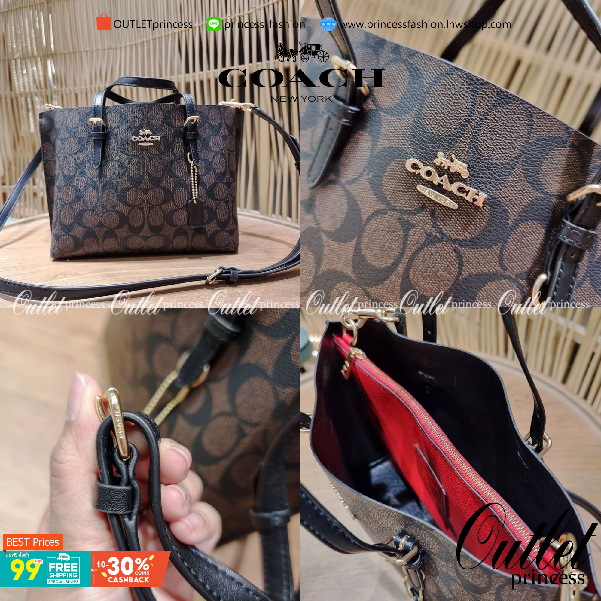 OUTTLET 】COACH MOLLIE TOTE 25 (C4250 C4084) น้องคนสวยอีกหนึ่ง!! กระเป๋าโท้ทไซส์เล็กที่สาวๆหลงรัก ดีไซน์คลาสสิคเหมือนเดิม เพิ่มเติมคือสะดวกขึ้นเยอะ!! ย่อส่วนมาจากใบใหญ่เป๊ะๆ น่ารักน่าใช้มากๆ วัสดุหนัง crossgrain ทนทาน ใช้งานง่าย เรียบหรูดูดีม้าก!! ภายในโล่