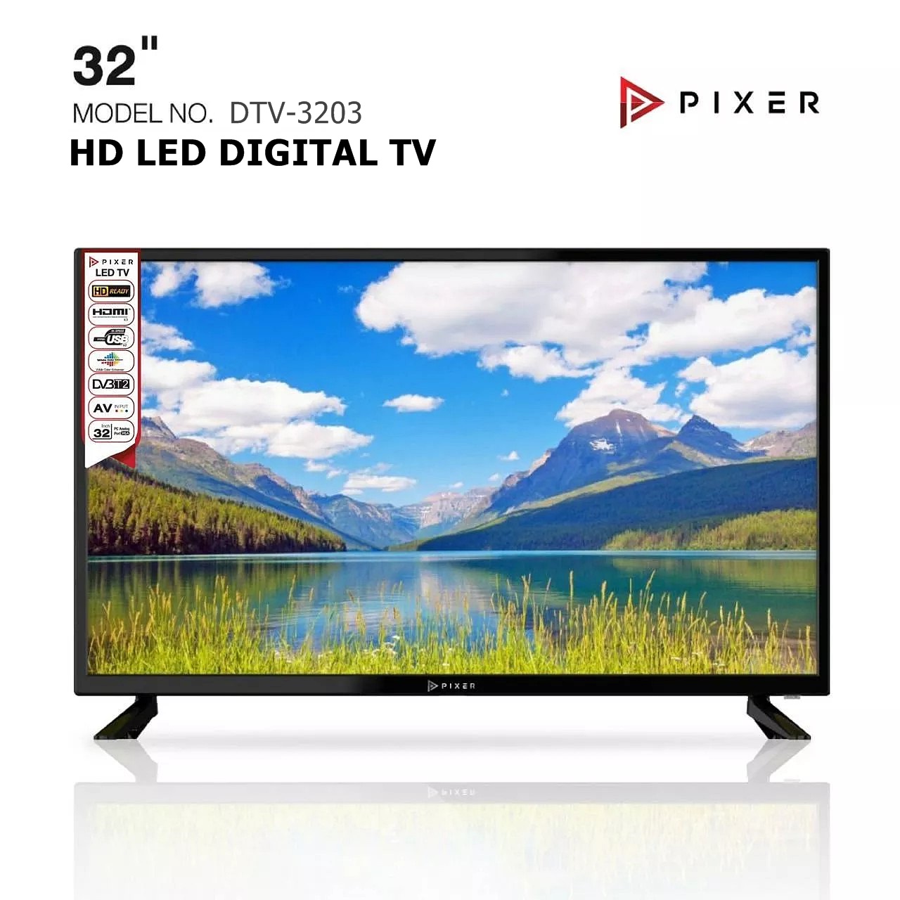 HD LED DIGITAL TV PIXER (พิก-เซอร์) ขนาด 32 นิ้ว รุ่น DTV-3203 ลดราคาถูกสุดๆ โทรเล้ยย 02-4245594, 085-3801177, 081-6215561