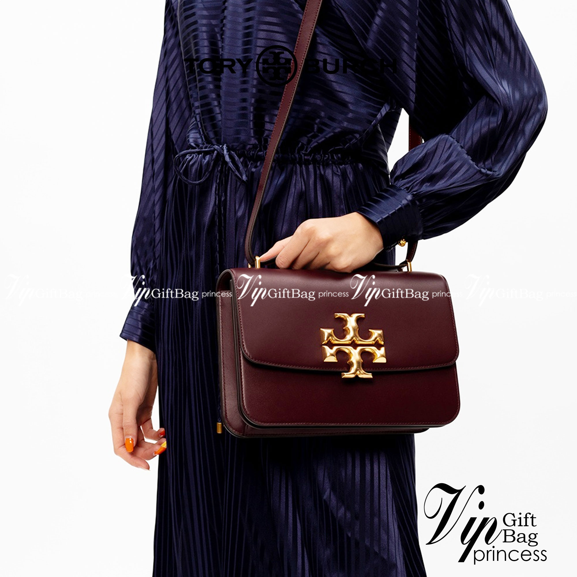 Tory Burch 75003 Eleanor Medium Convertible Shoulder Bag พร้อมส่งที่ไทย อีกรุ่นที่น่าครอบครองมากๆค่ะ กระเป๋าสะพายข้างและทบสายเป็นคล้องไหล่ได้ หนังแท้ชั้นดี ใช้ได้กับทุกๆโอกาส ห้ามพลาด ก่อนหมดนะคะ!!