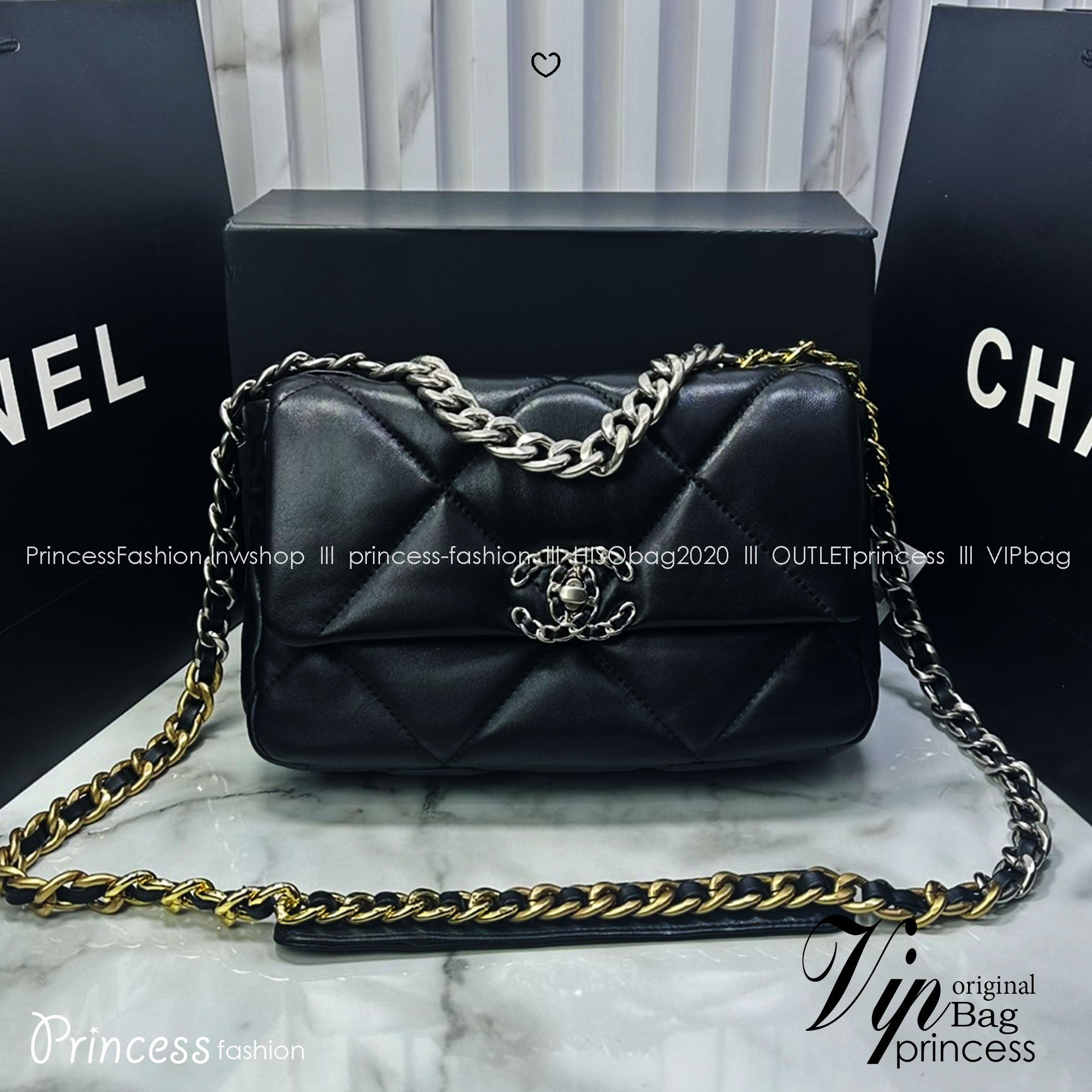 ORI หนังแท้ | CHANEL 19 Flap Bag 25cm กระเป๋าสะพายรุ่นยอดนิยม หนังนิ่มนุ่มลื่น หรูหราระดับตำนาน สวยงามเหนือกาลเวลา