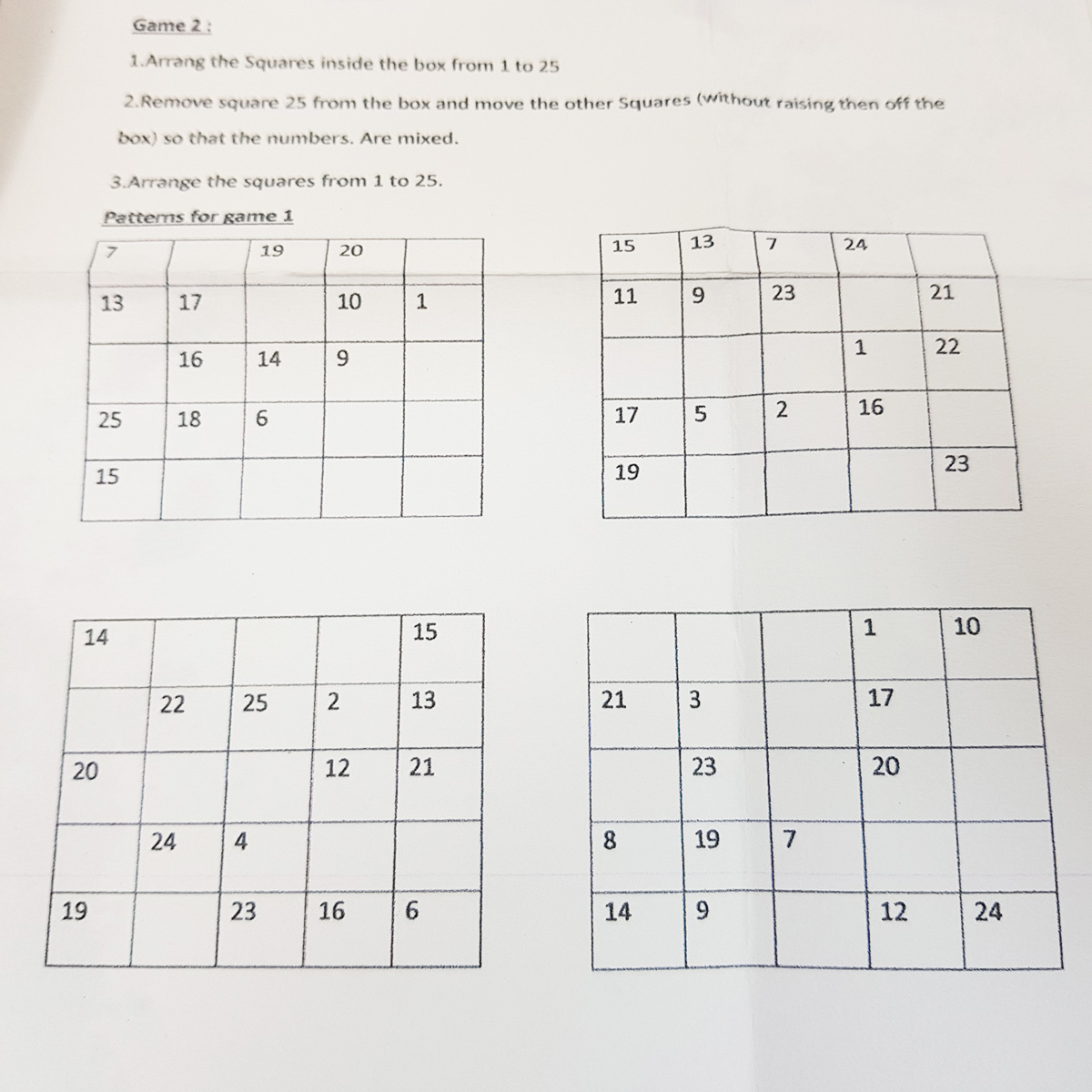 เกมแก้ปริศนาเลื่อนตัวเลขไม้ บล็อกตัวต่อไม้ เกมขยับตัวเลขไม้