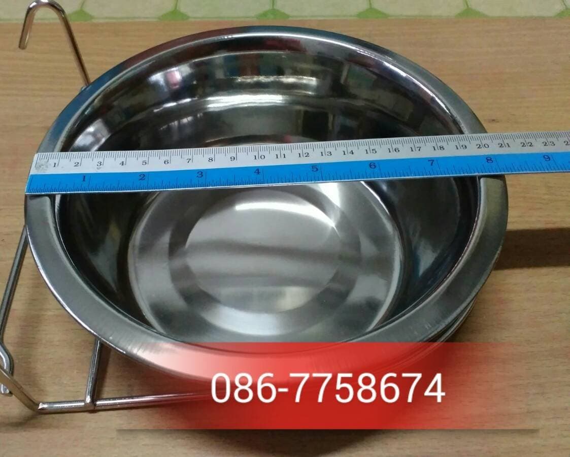 ชามอาหารสแตนเลส แบบแขวน ชามแขวน ชามสแตนเลส ชามอาหารสุนัขอย่างดี