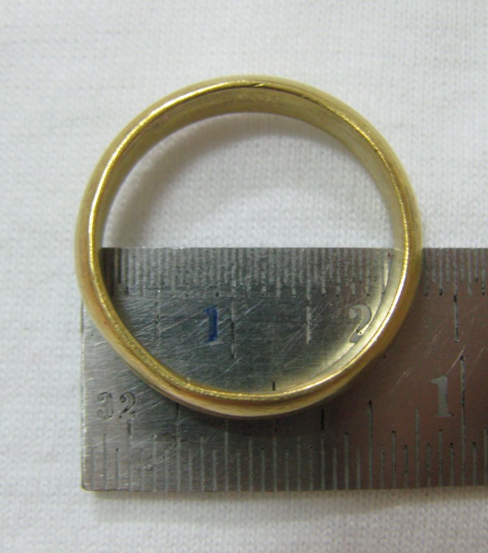 แหวนเกลี้ยงทองเหลืองเบอร์9ค่ะ