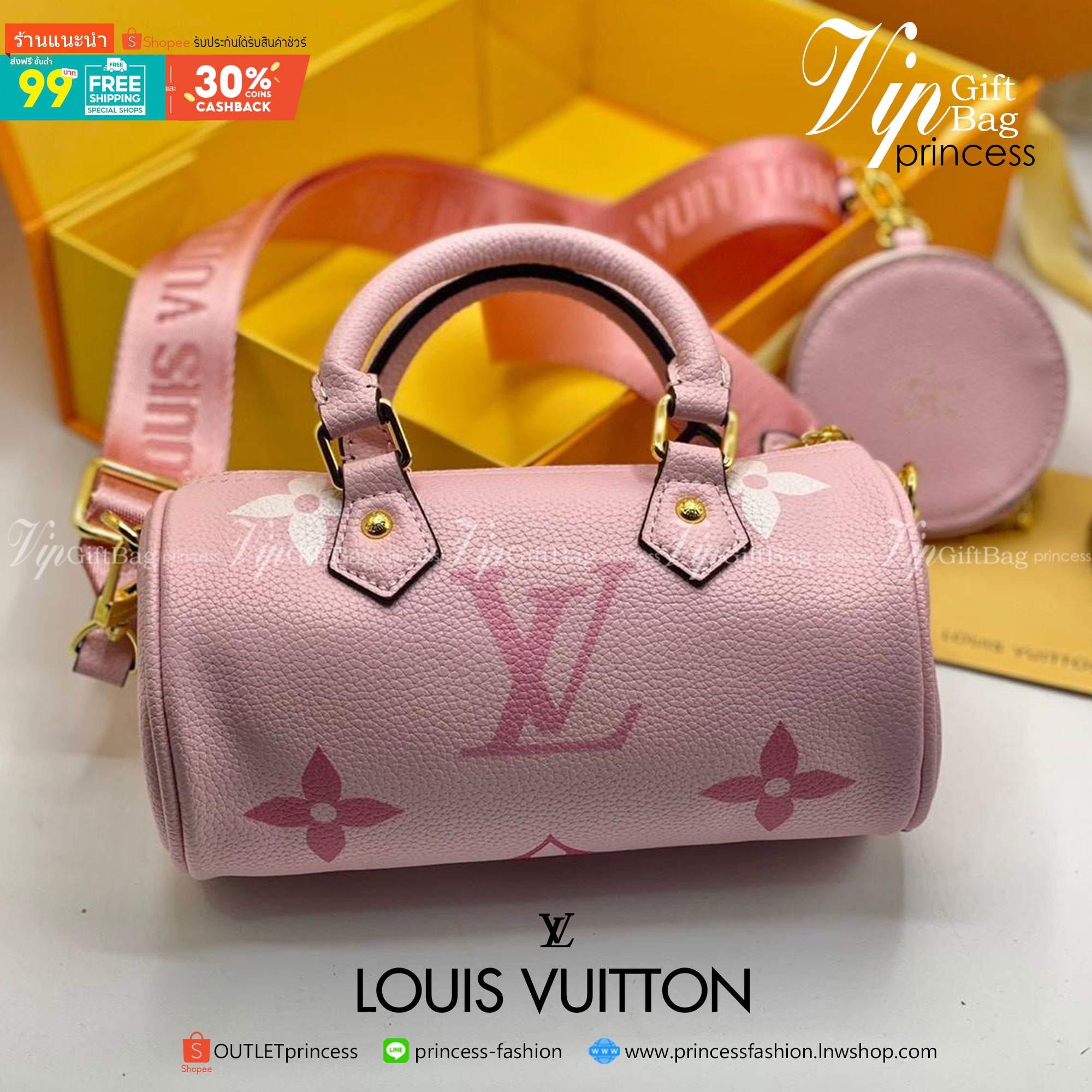 พรีเมี่ยมกิ๊ฟแท้ 100% 】พร้อมส่งที่นี่ที่เดียว VIP gift LOUIS VUITTON PAPILLON BB HANDTASCHE AUS MONOGRAM หนังแท้ สีพาสเทลสวยน่ารัก สาวหวานห้ามพลาดน้าาา งานสวยมากค่ะ