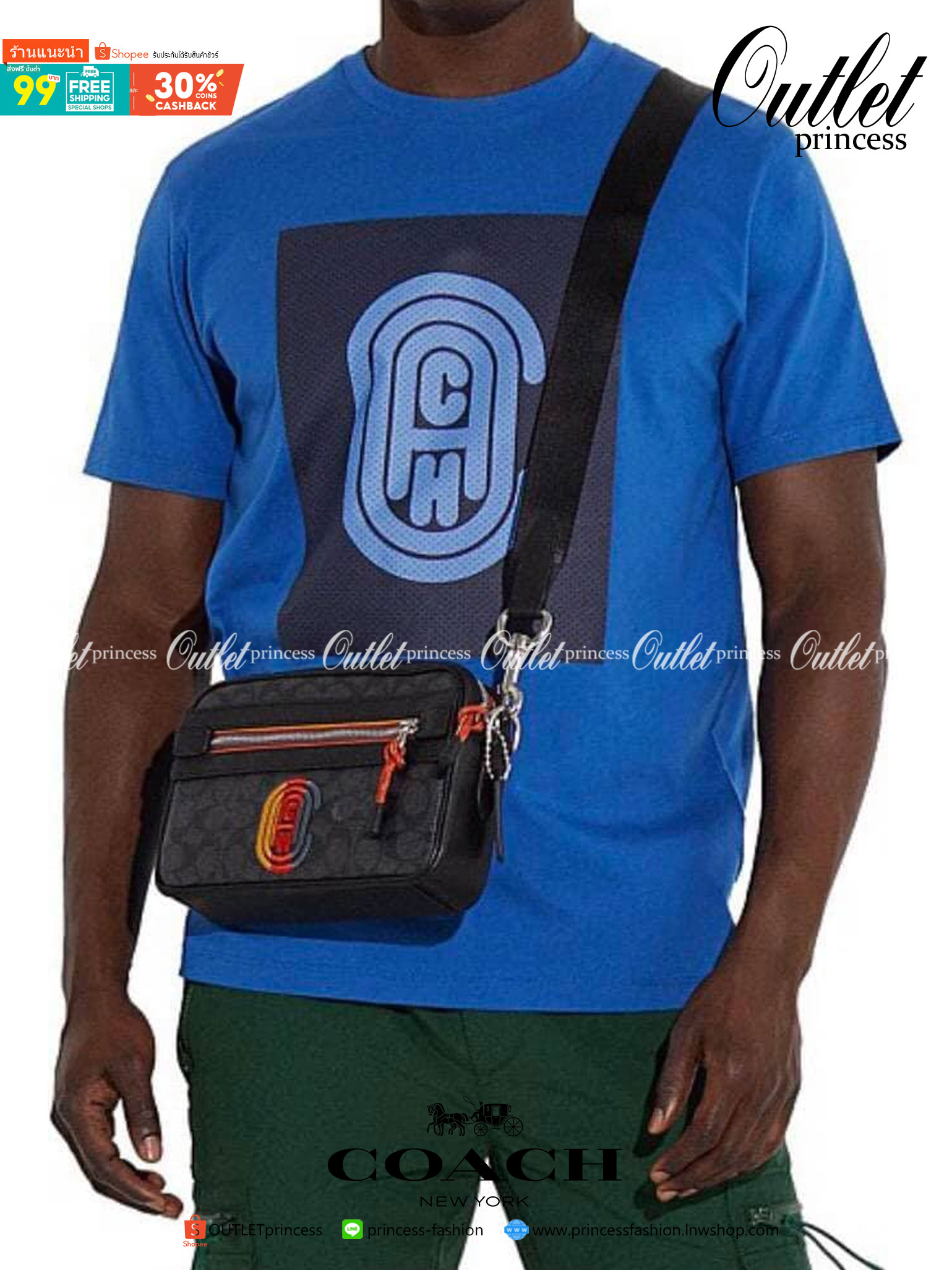 COACH ACADEMY CROSSBODY IN SIGNATURE WITH VARSITY ZIPPER ((768, 960)) พร้อมส่งที่ไทยอีกครั้ง! ได้ไปหลงรักแน่นอนค่ะ😘 กระเป๋าสะพายครอสบอดี้ร์ของคุณผู้ชาย((สาวหล่อใช้ก็สวยทีเดียว)) หนังแท้อย่างดี หนังนิ่มมือดีค่ะ