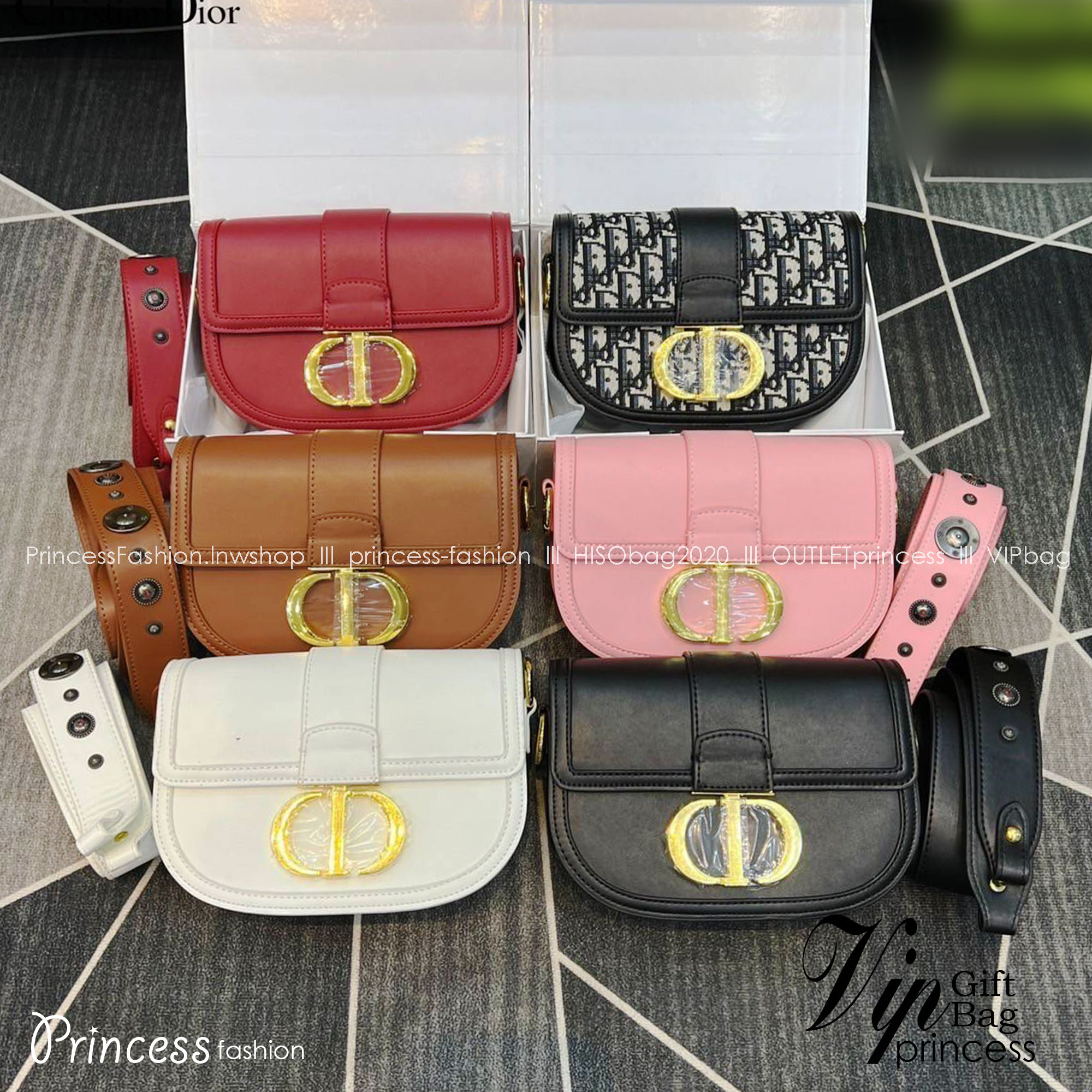 DIOR MONTAIGNE BAG 8" ย้อนยุคความหรูหรา ด้วยกระเป๋าสะพายทรง half moon เพิ่มลูกเล่นให้กับไอเท็มนี้ สะดวกใช้