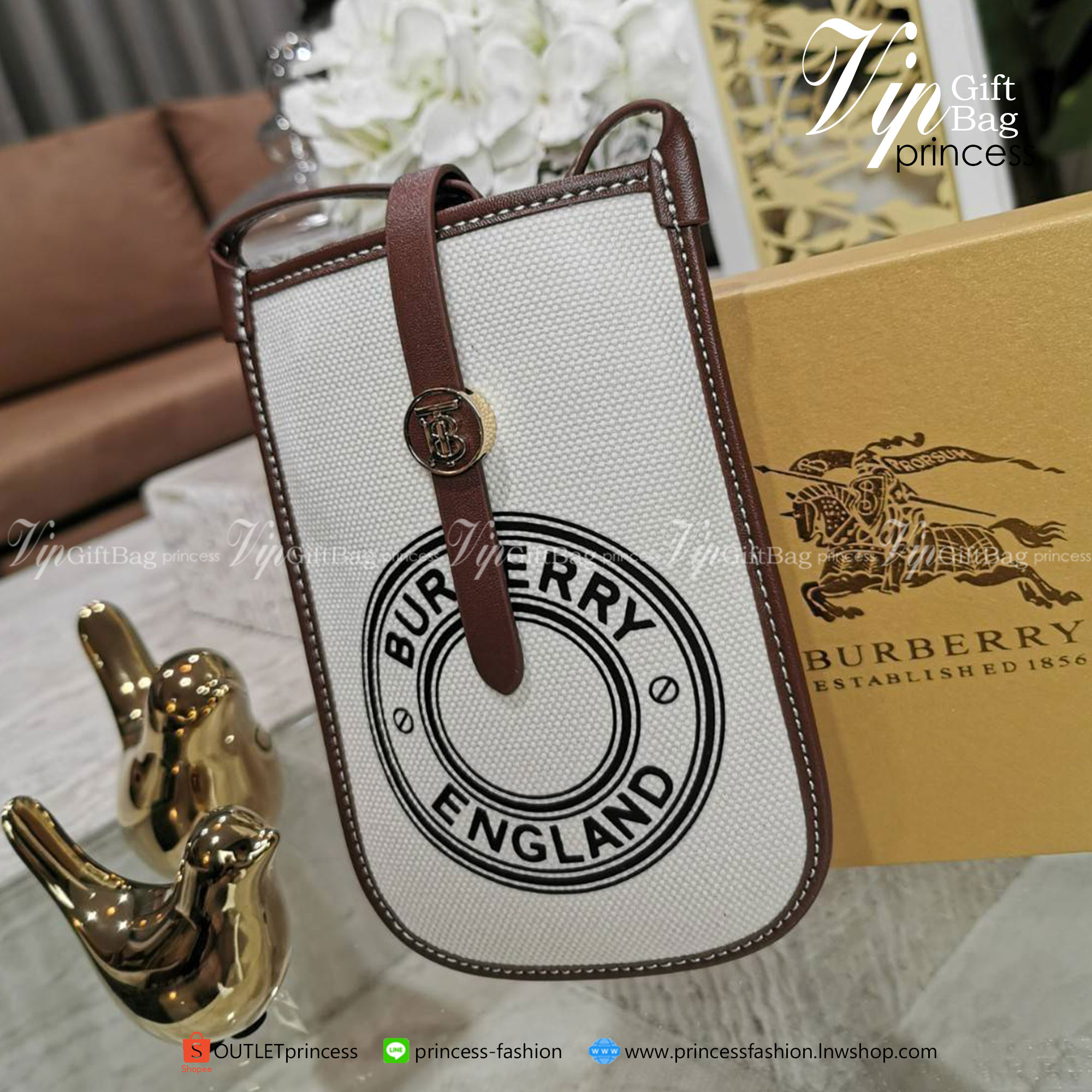พรีเมี่ยมกิ๊ฟแท้ 100% BURBERRY FRAGRANCES CROSSBODY BAG Gift With Purchase Limited Edition (GWP) พรีเมี่ยมกิ๊ฟจากน้ำหอม