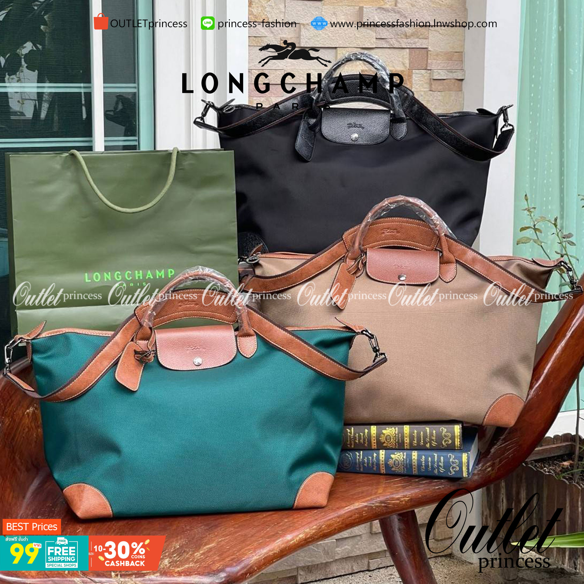 LONGCHAMP BOXFORD TRAVEL BAG L กระเป๋าเดินทางขนาดใหญ่ มาพร้อมสายสะพายที่สามารถถอดได้ ให้คุณเลือกสะพายไหล่หรือถือได้ มีซิปรูดเปิดปิดกระเป๋าที่ให้คุณมั่นใจได้ว่าคุณจัดเก็บไอเท็มของคุณได้อย่างมิดชิด บ็อคฟอร์ด (BOXFORD) สะท้อนความเป็นเอกลักษณ์ของแบรนด์ที่เปี่