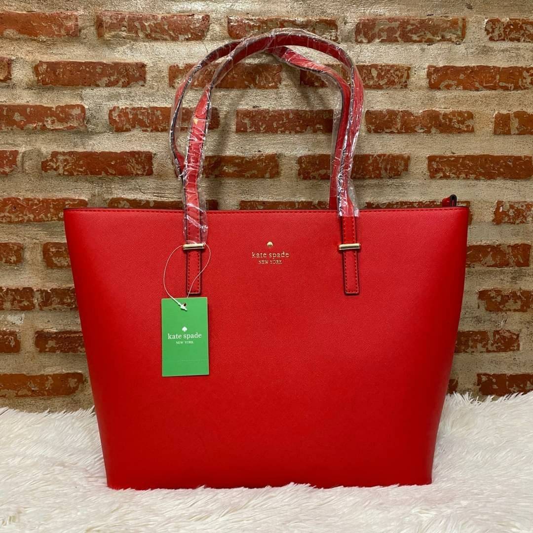 ของแท้ Kate Spade new york shopping large bag กระเป๋าถือ หรือคล้องไหล่ได้ ด้านหน้ามีโลโก้แบรนด์