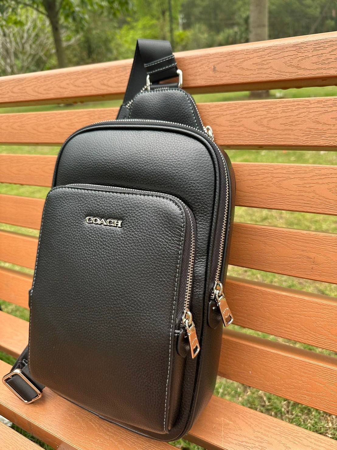 พร้อมส่ง 4 สี COACH Ethan Pack In Signature Canvas / COACH GRAHAM PACK กระเป๋าคาดอก 🧡 เกรดท็อปออริจินอล 1:1 สลับแท้ เกรดดีสุด ใช้งานต่างประเทศได้