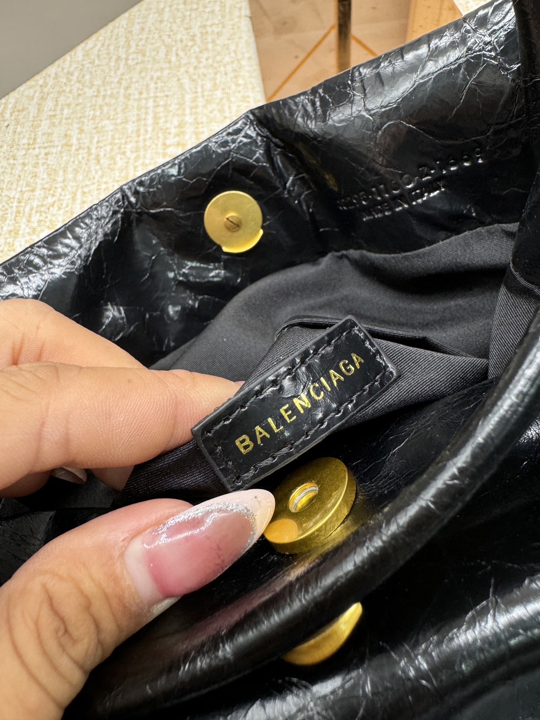 Balenciaga MONACO MEDIUM CHAIN BAG IN BLACK 35cm กระเป๋าทรงโท้ทใบใหญ่ งานหนังยับสวยเต็มใบ เกรดออริ สลับแท้ 1:1 ใช้งานต่างประเทศได้