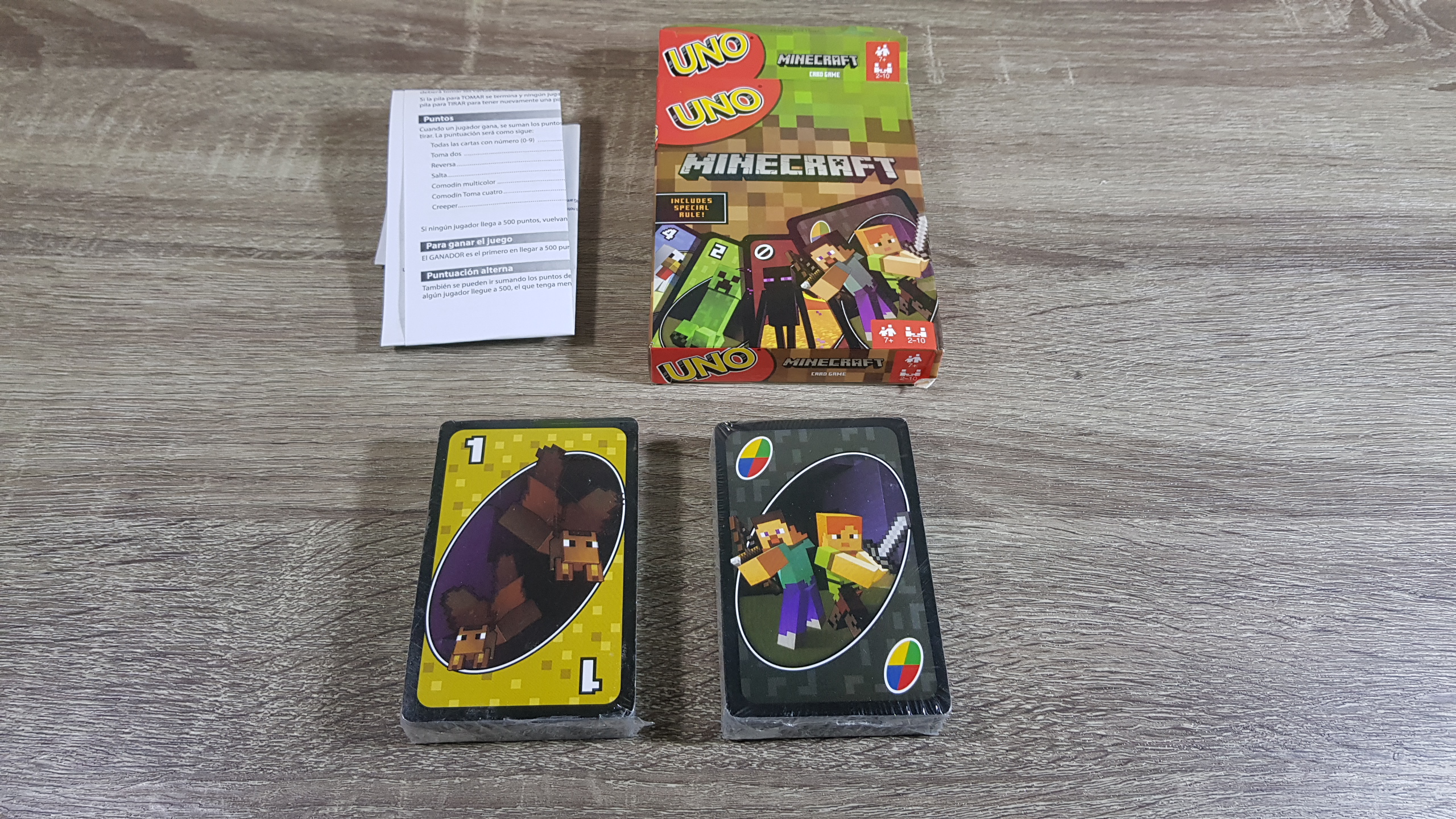 Uno Minecraft เกมการ์ดอูโน่มินิคราฟ เกมต่อสีและตัวเลข