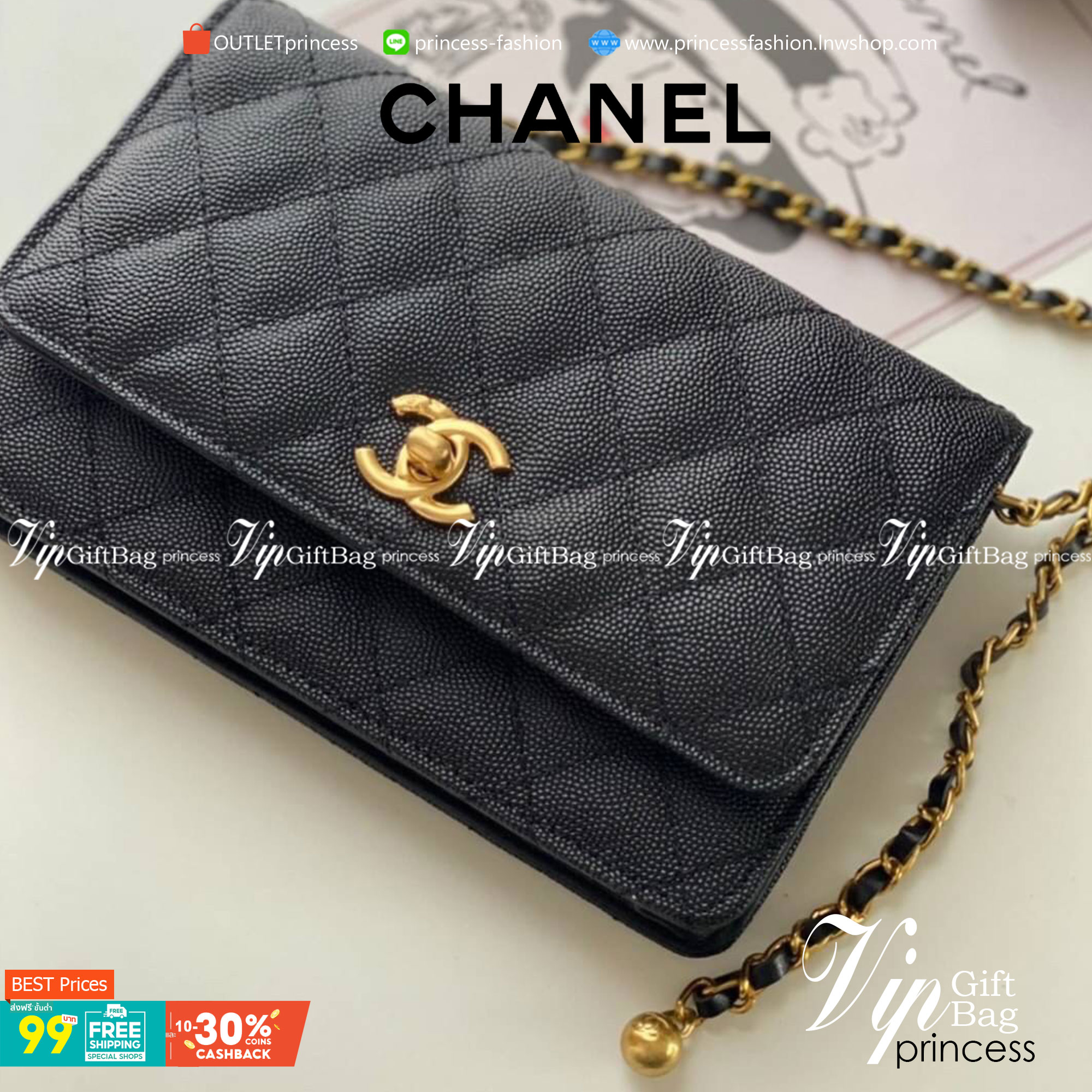 หนังแท้ VIP GIFT CHANEL classic shoulder crossbody bag วัสดุหนังเรียบเนียนสวยผู้ดีม๊ากกก งานอยู่ทรงคุณภาพดีตามแบบฉบับของแบรนด์ ขนาดกำลังดี น้ำหนักเบา ด้านหน้ามีโลโก้แบรนด์อะไหล่หรู มีช่องใส่บัตร ใส่ของจุกจิก เปิดปิดด้วยฝาปิดกระดุม งานตัวจริงสวยมากๆ ถูกใจร