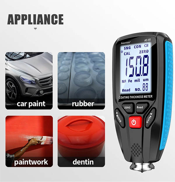 เครื่องวัดความหนาสี (Paint Coating Thickness Meter) ช่วงค่าการวัด 0~1300 um รุ่น X5