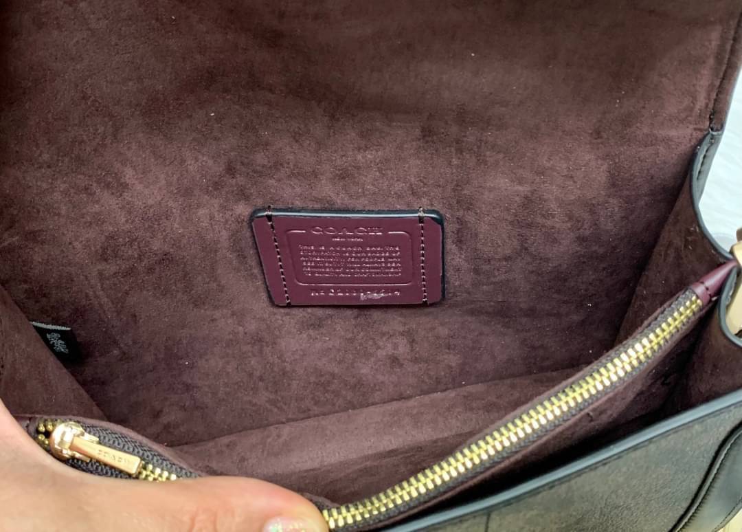 ของแท้ 💯% COACH SMALL GEORGIE TOP HANDLE IN BLOCKED SIGNATURE CANVAS ((6504//0468)) กระเป๋าหิ้ว//สะพายข้างได้ วัสดุหนังแท้