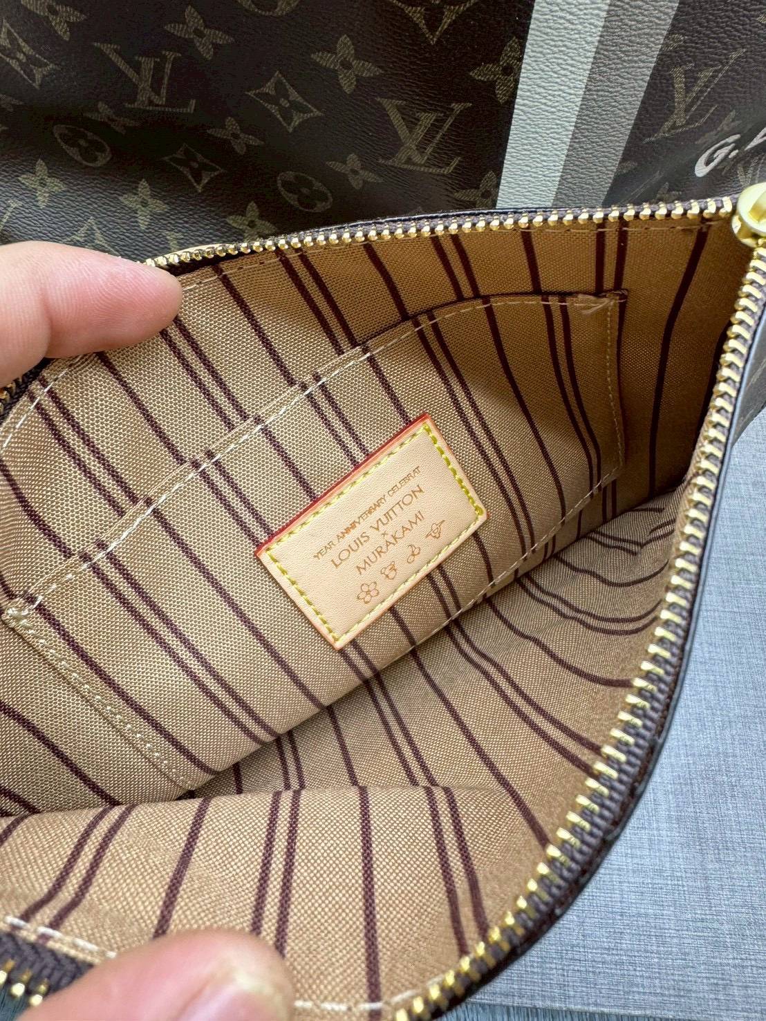 ORI หนังแท้ | LV Neverfull MM Mon Monogram / LV Tote Bag กระเป๋าสะพายทรงโท้ทใบใหญ่