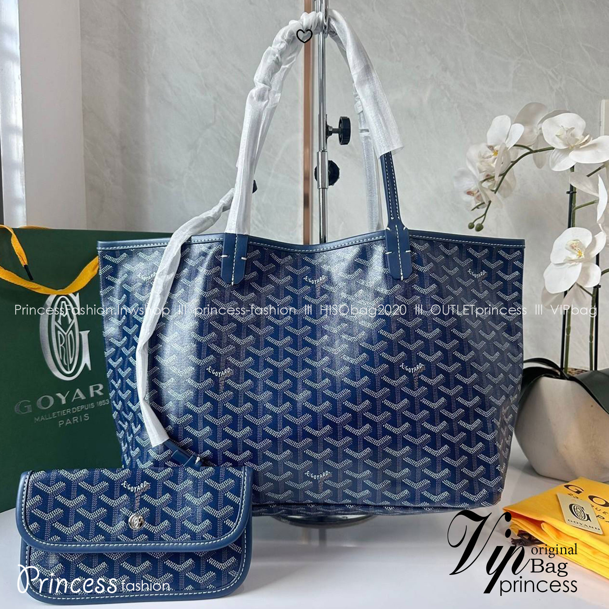 พร้อมส่ง 5 สี PM GOYARD ANJOU PM REVERSIBLE TOTE BAG / Goyard tote bag กระเป๋าทรงโท้ทใบใหญ่ เกรดไฮเอน 1:1 ใช้งานต่างประเทศได้ ภาพถ่ายจากงานขายจริง