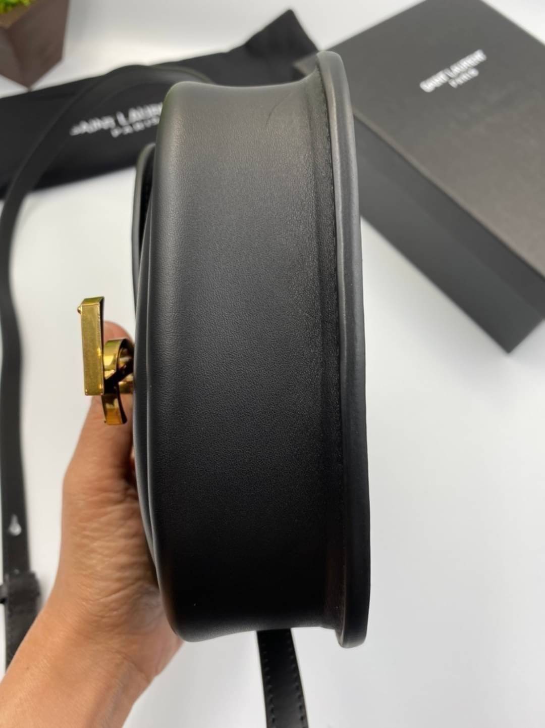 VIP 】หนังแท้ YSL SAINT LAURENT BORSA SATCHEL KAIA PICCOLA IN MORBIDA PELLE พร้อมส่งที่ไทย