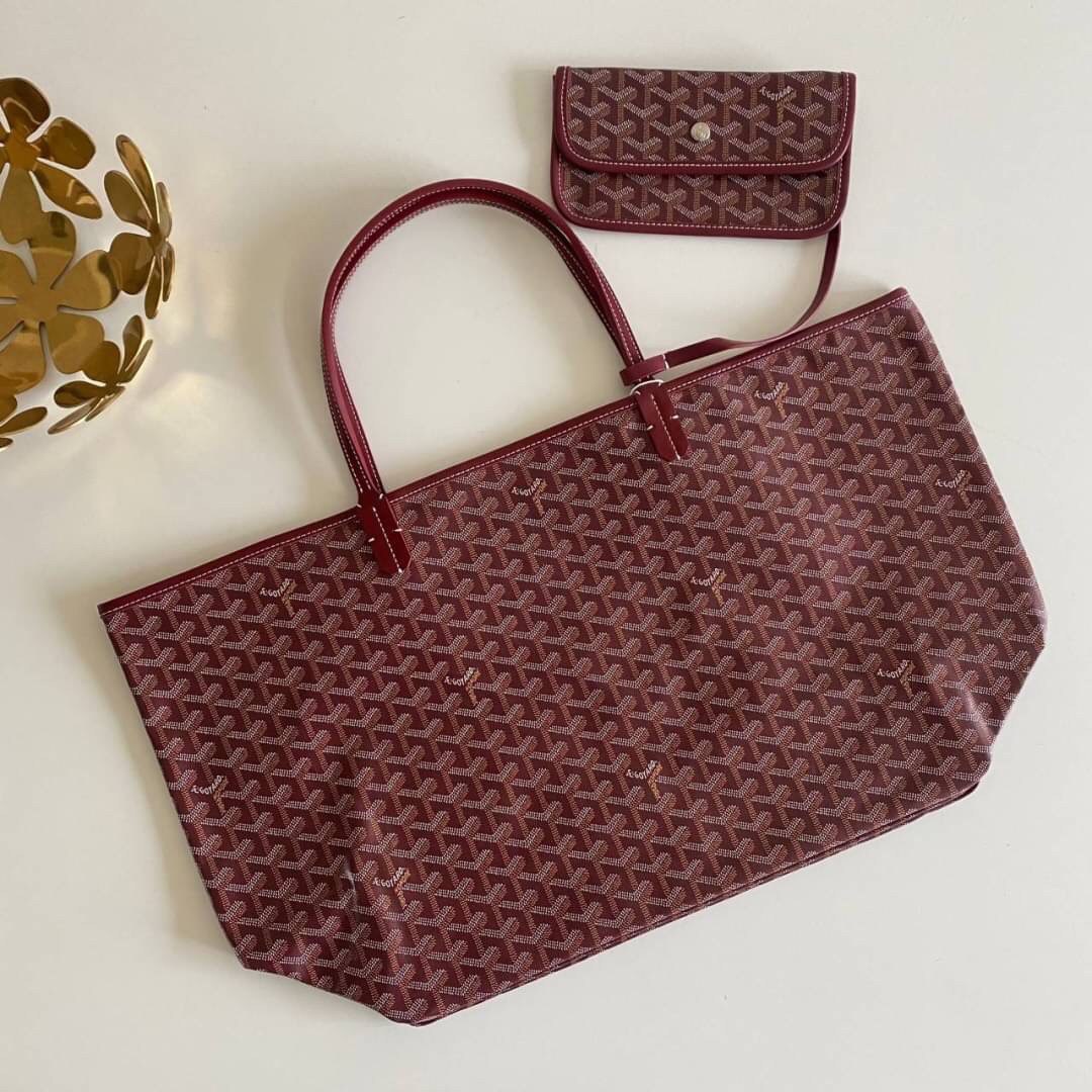 VIP 】หนังแท้ GOYARD SAINT LOUIS GM TOTE BAG กระเป๋าทรง SHOPPING ขนาดใหญ่กำลังดี สวยหรูคลาสสิคไม่มีเอ้าท์ ภายในโล่งกว้าง ใส่สัมภาระได้เยอะจุใจพร้อมส่งที่ไทยจองด่วนเลยค่ะ!
