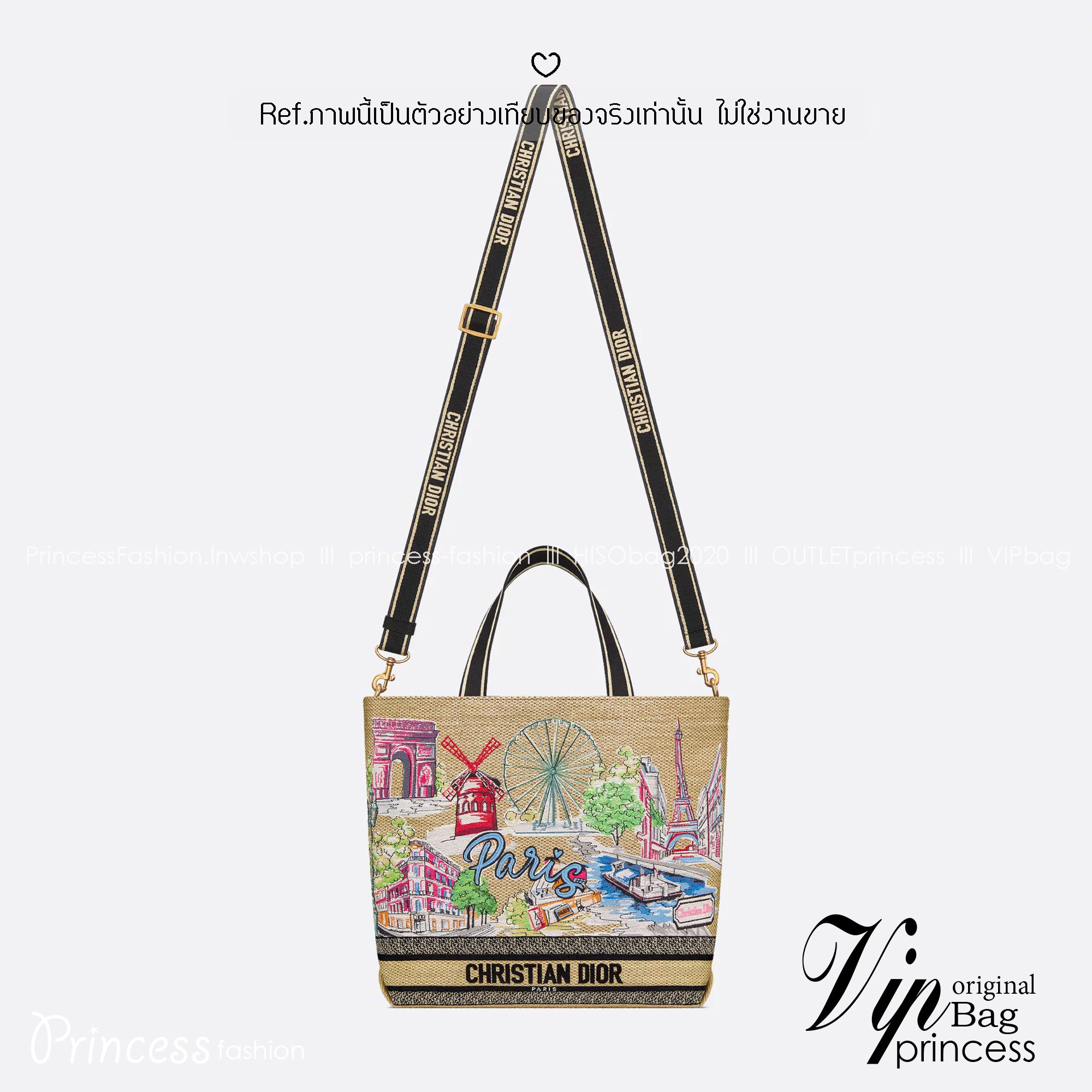 ORI หนังแท้ | Dior Book Tote / Souvenir Capsule highlighting Bangkok 🐘 กระเป๋าสะพายทรงโท้ท ดีไซน์สุดพิเศษ ด้วยลายช้างเอกลักษณ์ของประเทศไทย