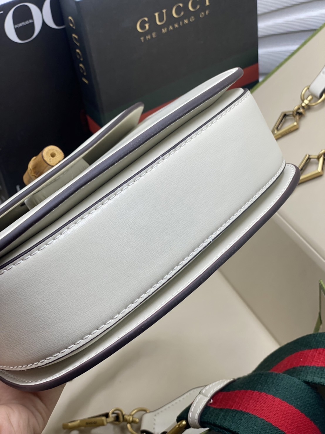 หนังแท้ Gucci Bamboo 1947 small top handle bag พร้อมส่งที่ไทย