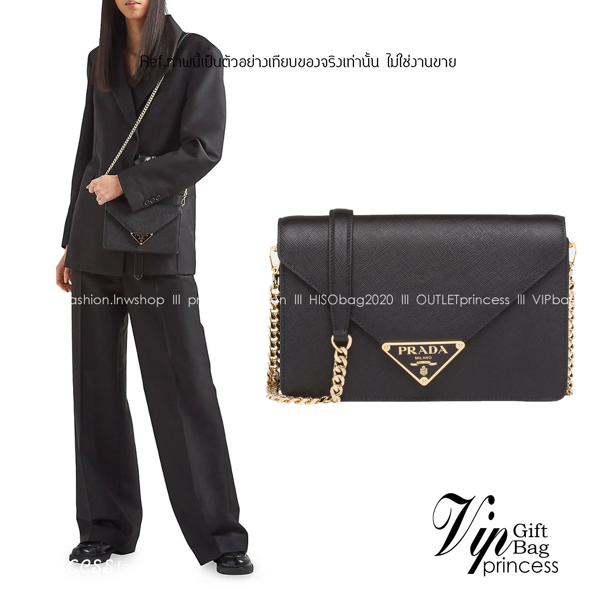 Prada Envelop / Prada Mini Triangle Logo Envelope Flap Crossbody Bag / Prada Saffiano leather shoulder bag ฮอตสุดไม่มีใครเกิน กับกระเป๋าสะพายรุ่นที่สาวๆต้องไม่พลาด!! ดึงดูดและสะกดสายตาด้วยอะไหล่ดีเทลหรู