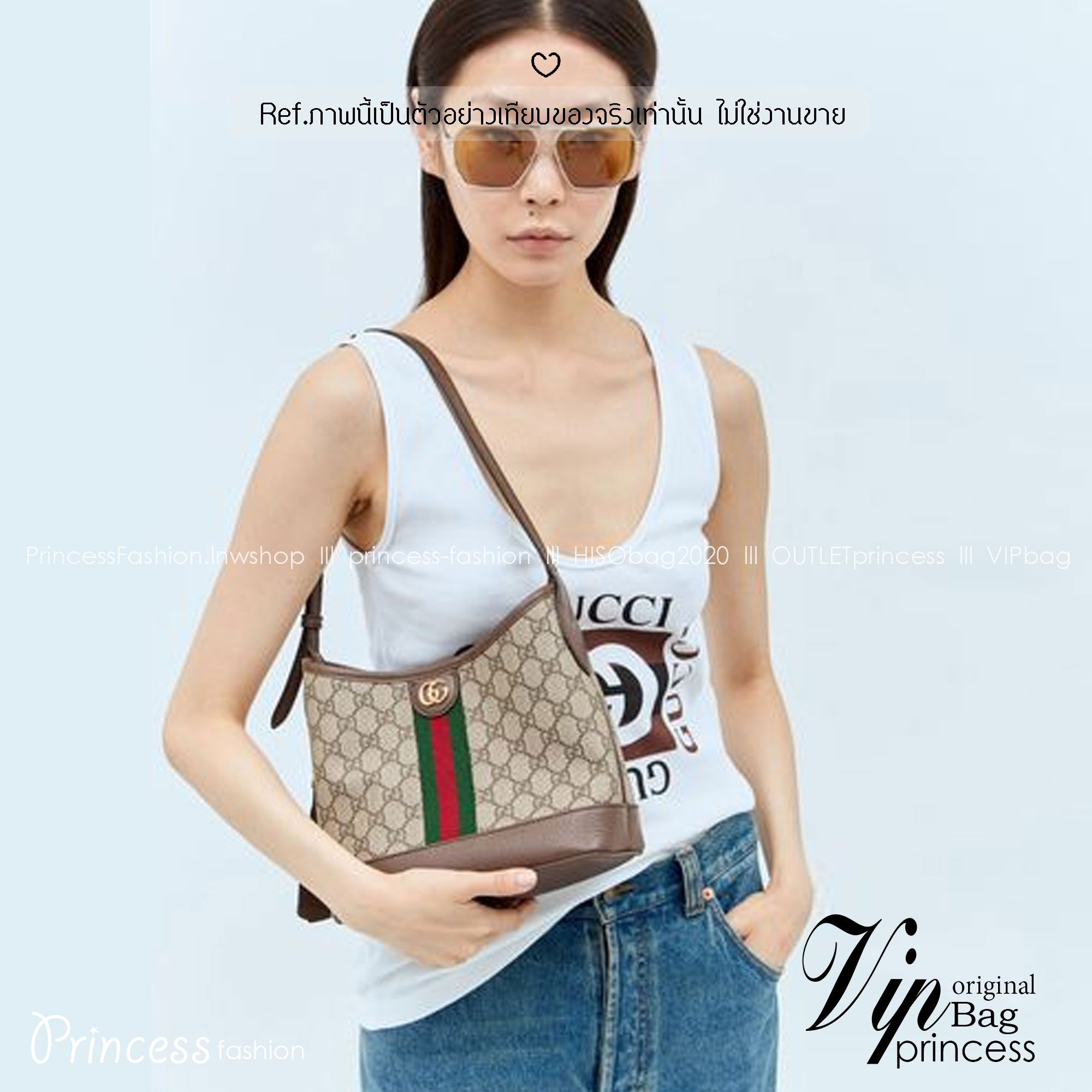 GUCCI GG Ophidia shoulder bag / GUCCI TOTE BAG กระเป๋าสะพายทรงโท้ท งานแคนวาสอย่างดี พิมพ์ลาย GG เต็มใบคมชัด สวยเป๊ะมาก ภายในโล่งกว้าง จุของได้เยอะ เป็นหนึ่งไอเอทที่สาวๆ หลงรัก แมทได้กับหลายชุดไม่ซ้ำ ใบจริงสวยมาก แนะนำค่ะ