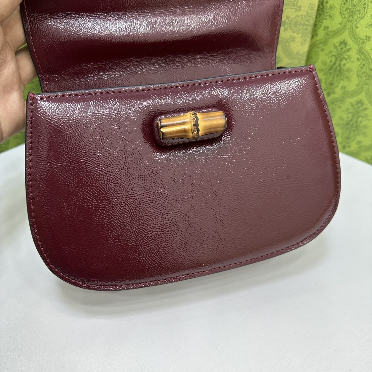 GUCCI BAMBOO 1947 TOP HANDLE BAG กระเป๋าถือ/สะพาย มือจับลายไม้ไผ่หรูหรา เกรดออริ สลับแท้ 1:1 ใช้งานต่างประเทศได้