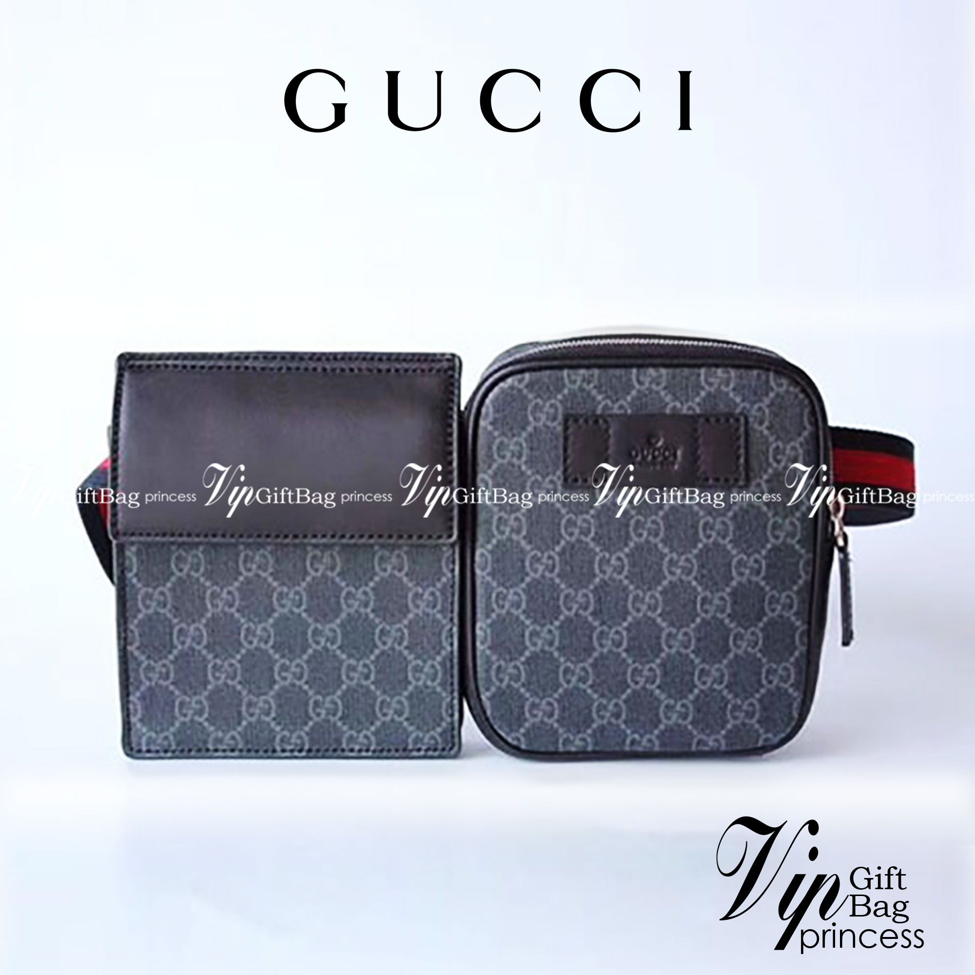 หนังแท้ Gucci GG Supreme belt bag - Neutrals A two-pouch belt bag in GG Supreme canvas with black leather trims. กระเป๋าคาดอก/คาดเอว อีกรุ่นหนึ่งที่หลายคนตามหา งานออริสวยมาก ทำจากหนังแท้ สามารถใช้ได้ทั้งผู้ชายแล้วก็ผู้หญิงสามารถคาดเอวหรือคาดอกก็ได้ พร้อมส