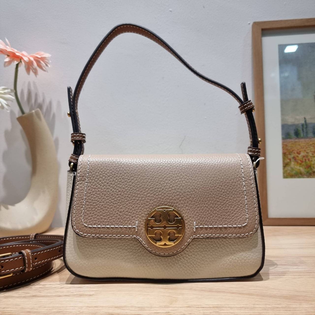 MINI พร้อมส่ง 2 สี TORY BURCH FELIX MINI CROSSBODY BAG กระเป๋าสะพาย เกรดท็อปออริ เกรดดีสุด สลับแท้ 1:1